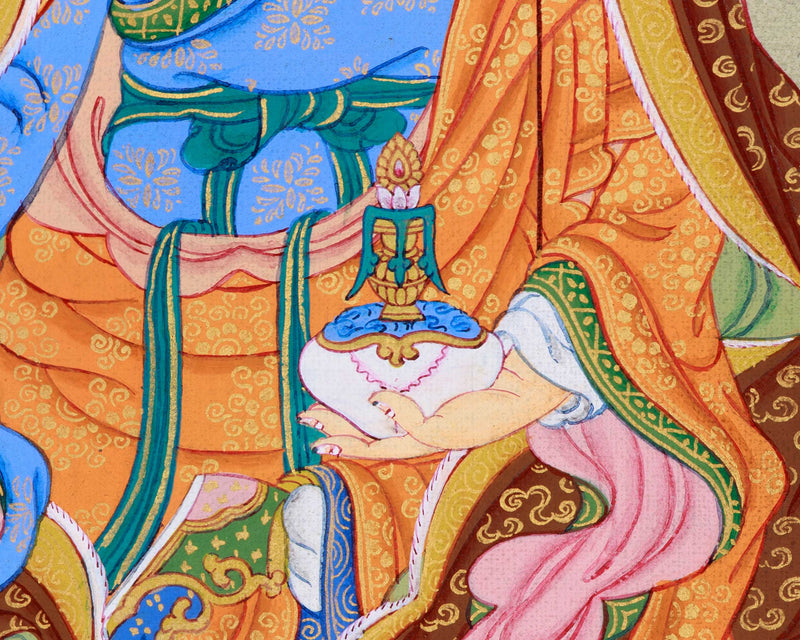The Lotus Born Master's Thangka | Guru Rinpoche Artwork | Guru Padmasambhava Thangka