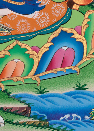 Shakya Mahakala Artwork | The Fierce Protector Deity of Tibetan Buddhism