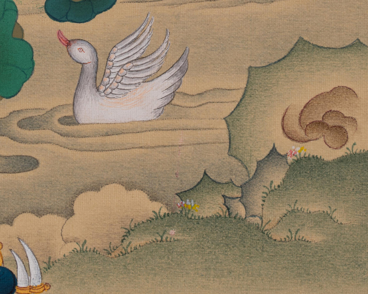 Saraswati Divine Art | Wisdom Deity | Traditional Spiritual Artwork