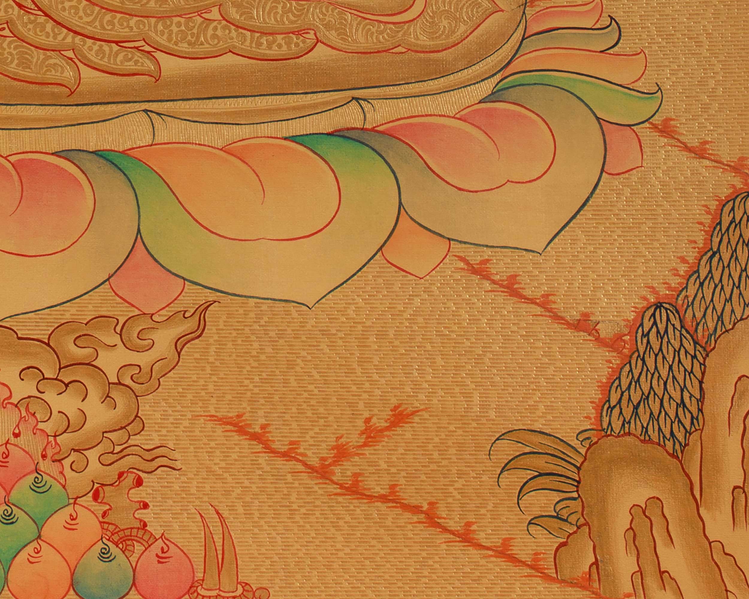 Shakyamuni Buddha Thangka Painting | Wall Hanging Decor
