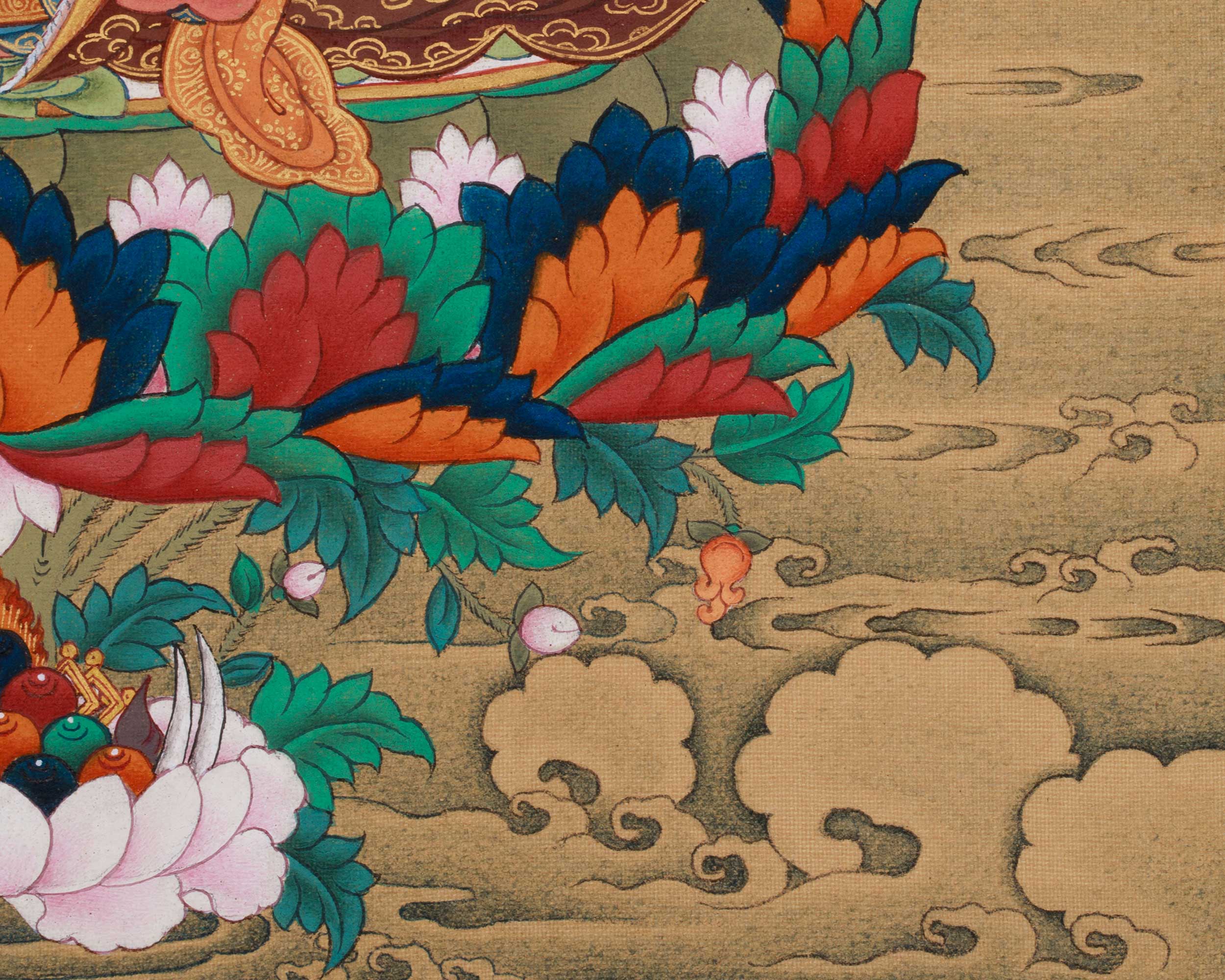 Sacred Lotus Vajra Guru Rinpoche | Tibetan Buddhist Master