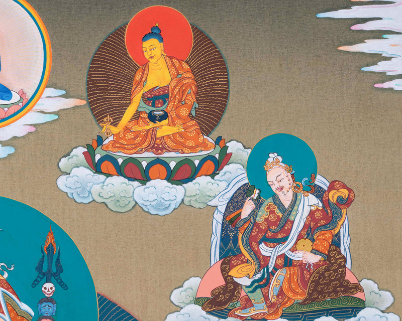 Guru Sangye Thangka | Guru Rinpoche's Eight Manifestation