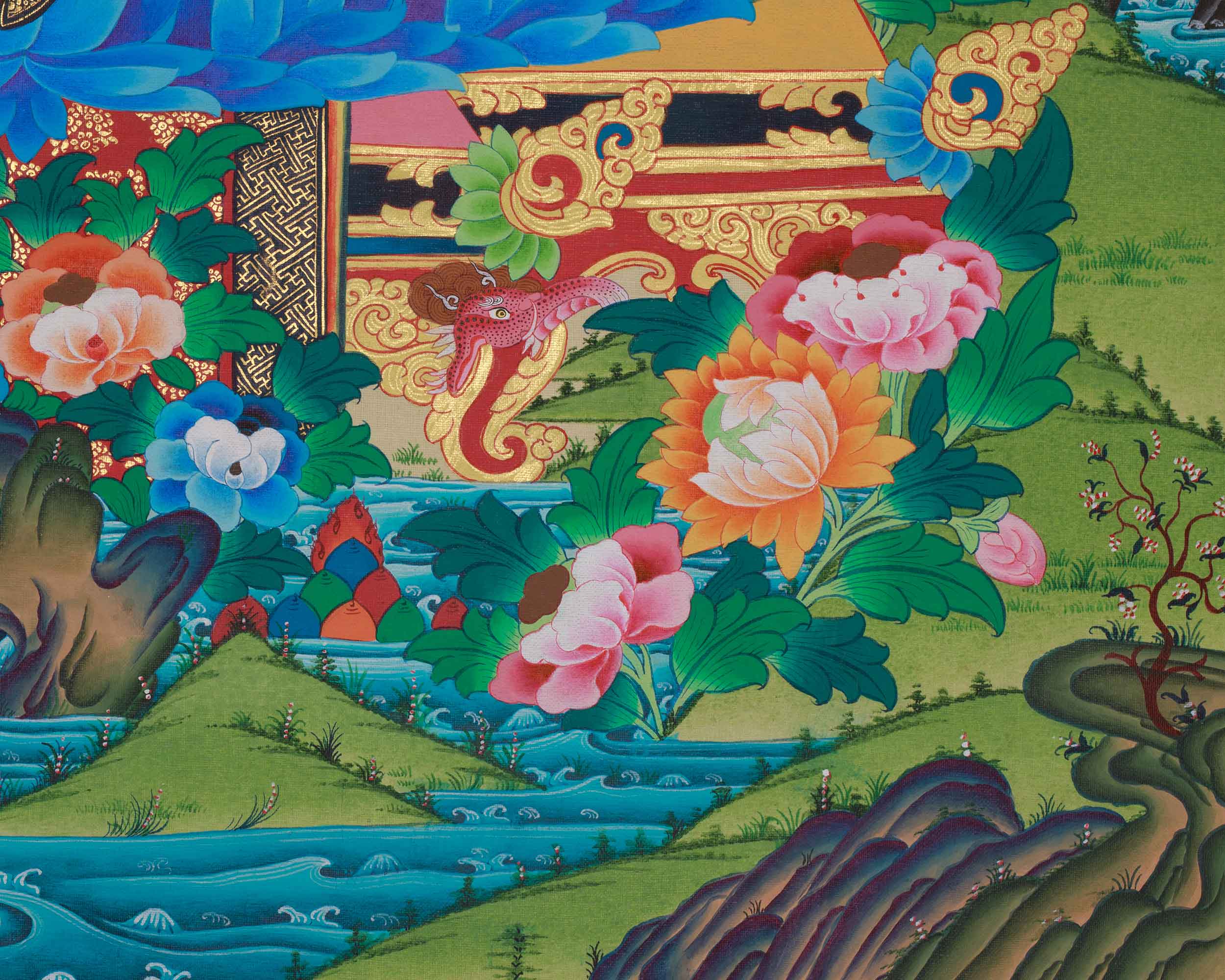 Guru Rinpoche Precious Master Thangka | The Tantric Master Who Transformed Tibet with Wisdom