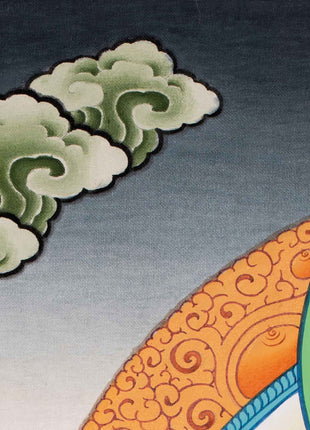 Hand-Painted Amitabha Buddha Thangka | The Buddha of Infinite Light
