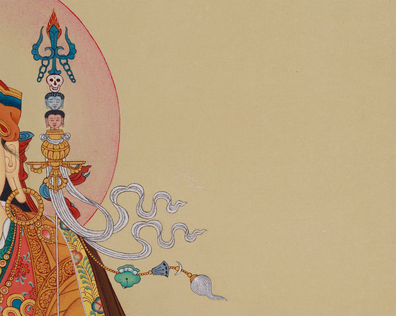 Minimalist Guru Padmasambhava Thangka | The Lotus Born Master