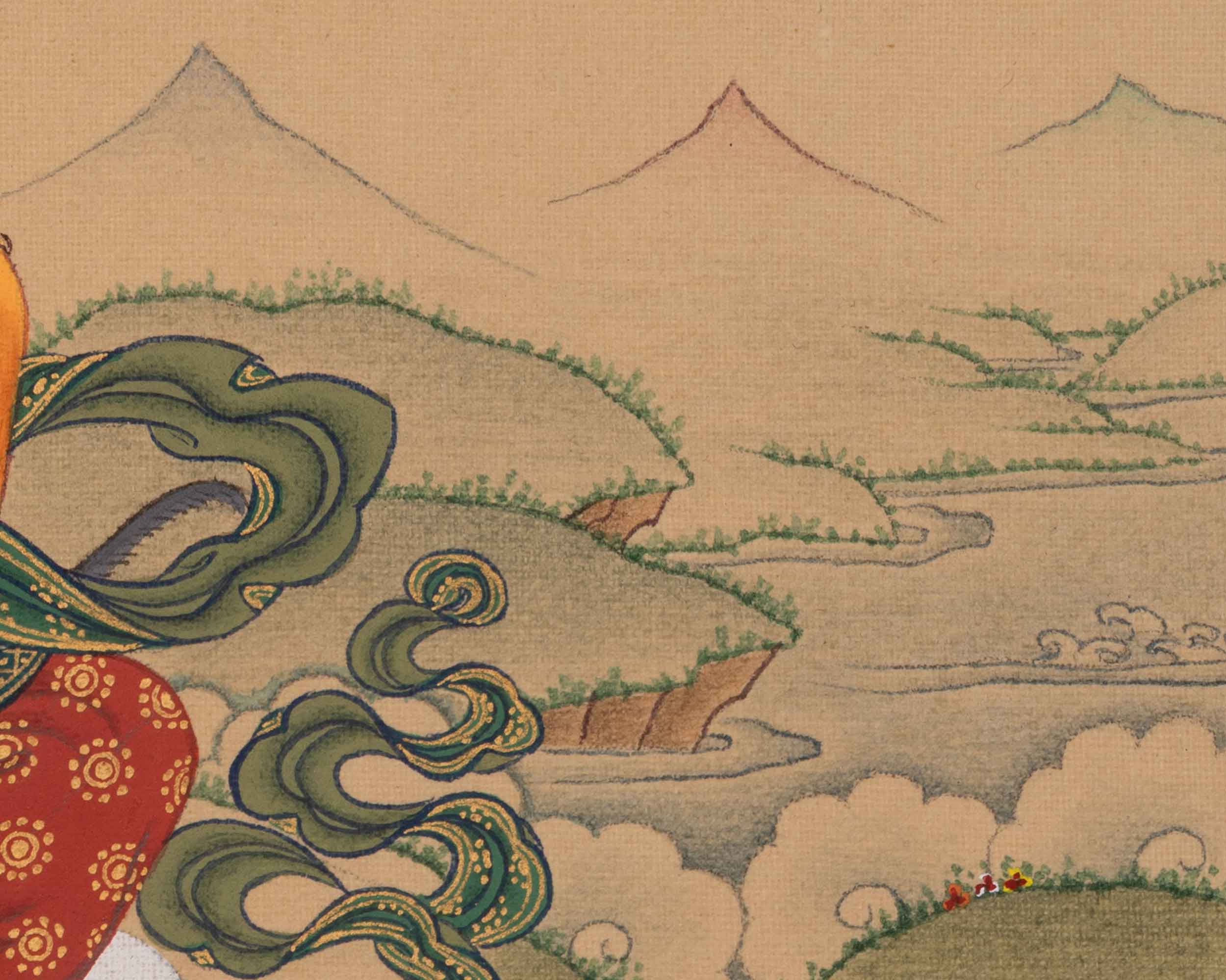 Namtoshe Spiritual Art | Tibetan Buddhist Wealth Protector Thangka