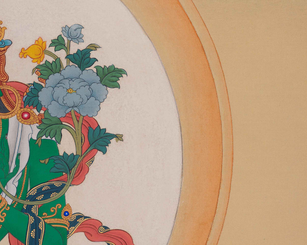 Green Tara Himalayan Artwork | Compassionate Goddess of Swift Protection and Liberation
