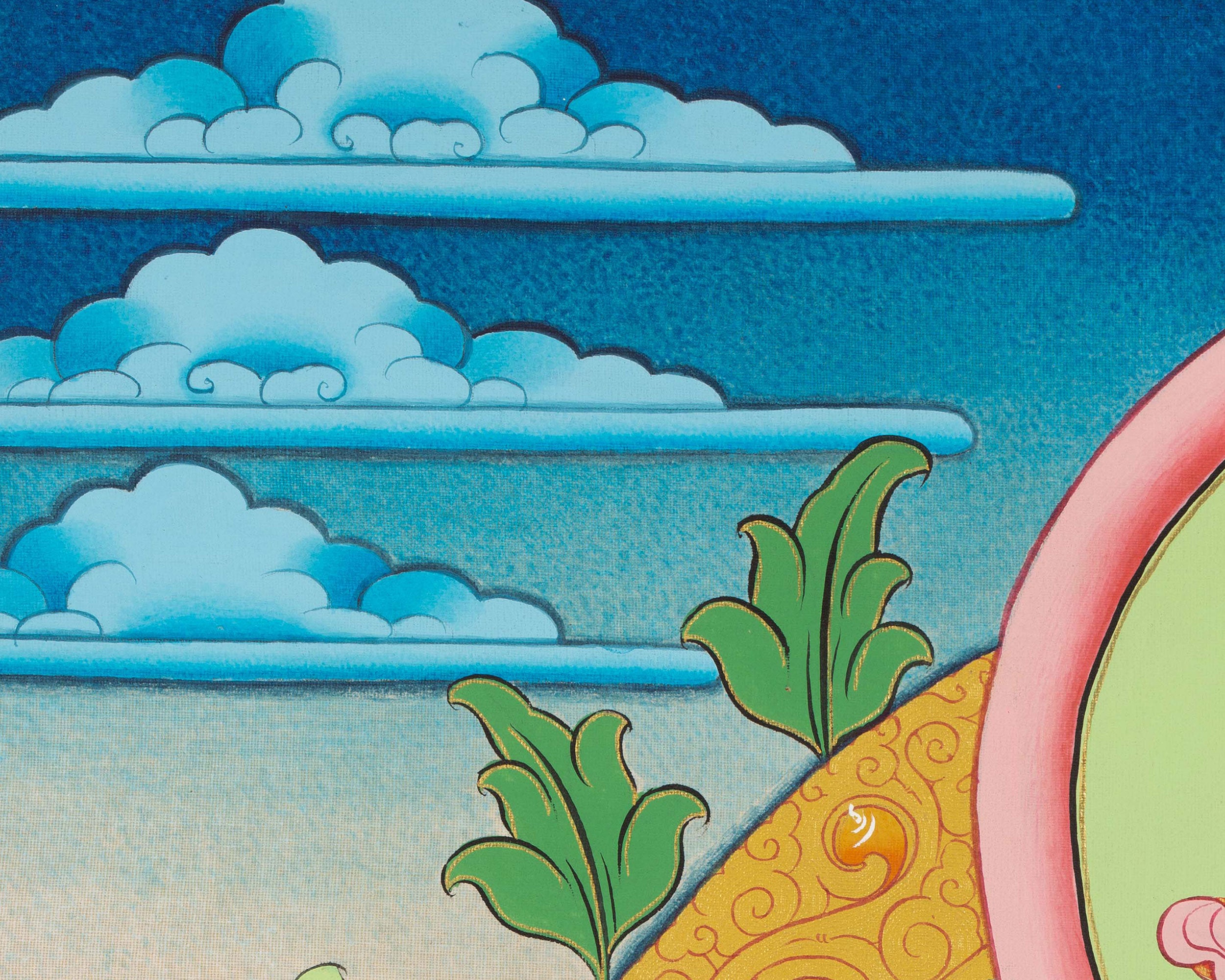 Traditional Chenrezig Thangka | Bodhisattva of Compassion and Protection