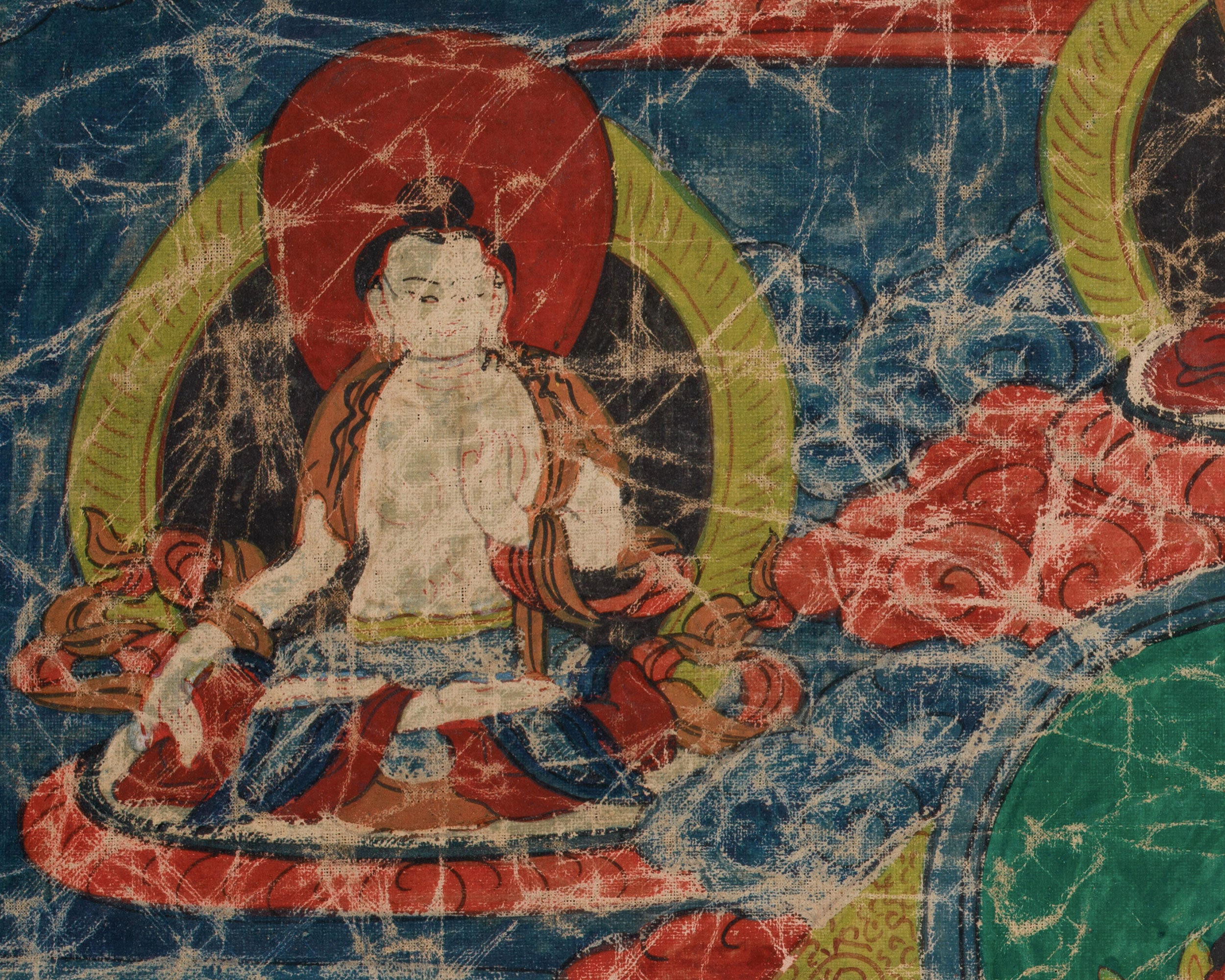 Vintage Chenrezig Thangka | Avalokiteshvara, Bodhisattva of Compassion