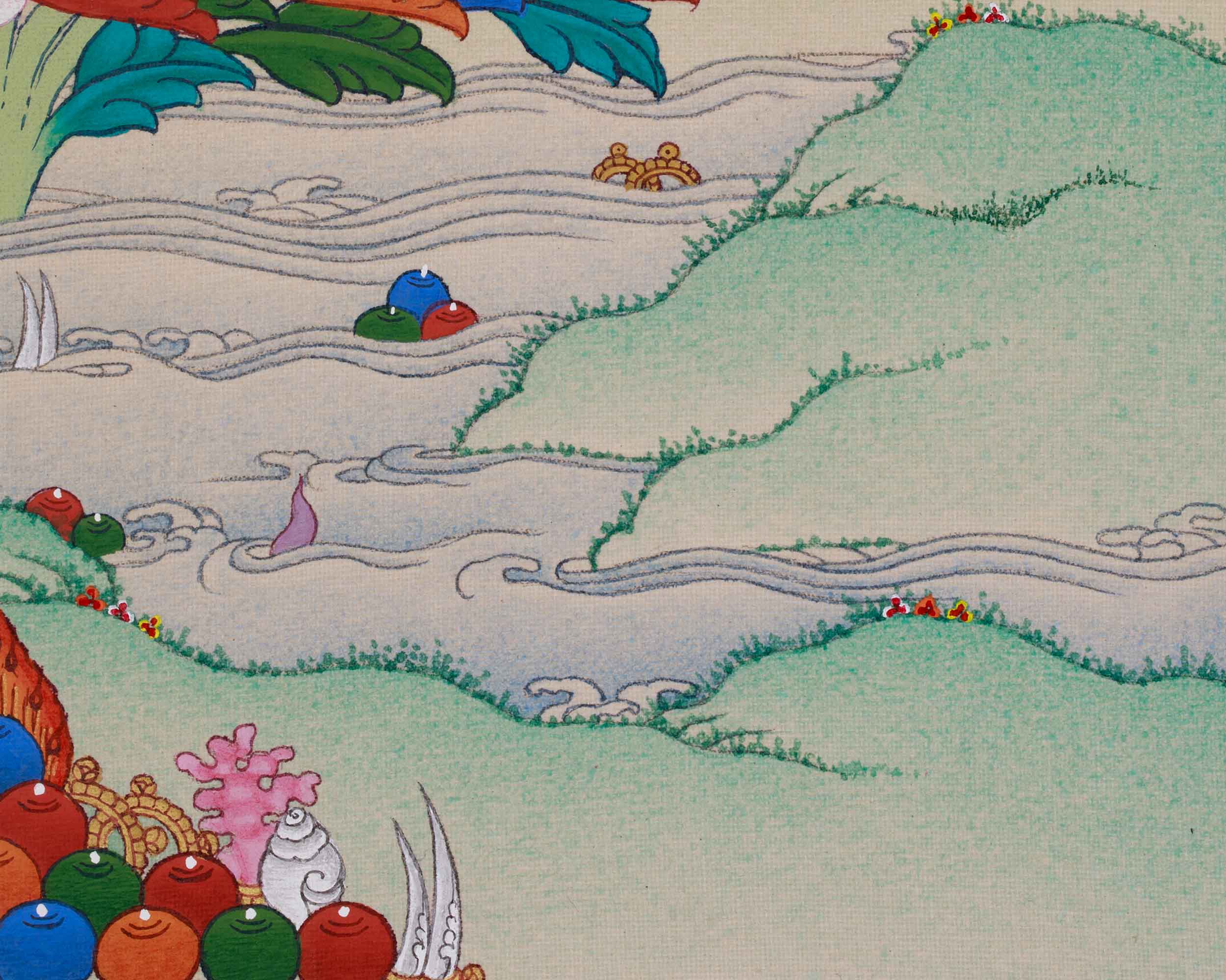 The Teacher of the Dharma, Guru Rinpoche | Padmasambhava Art | Wisdom and Protection