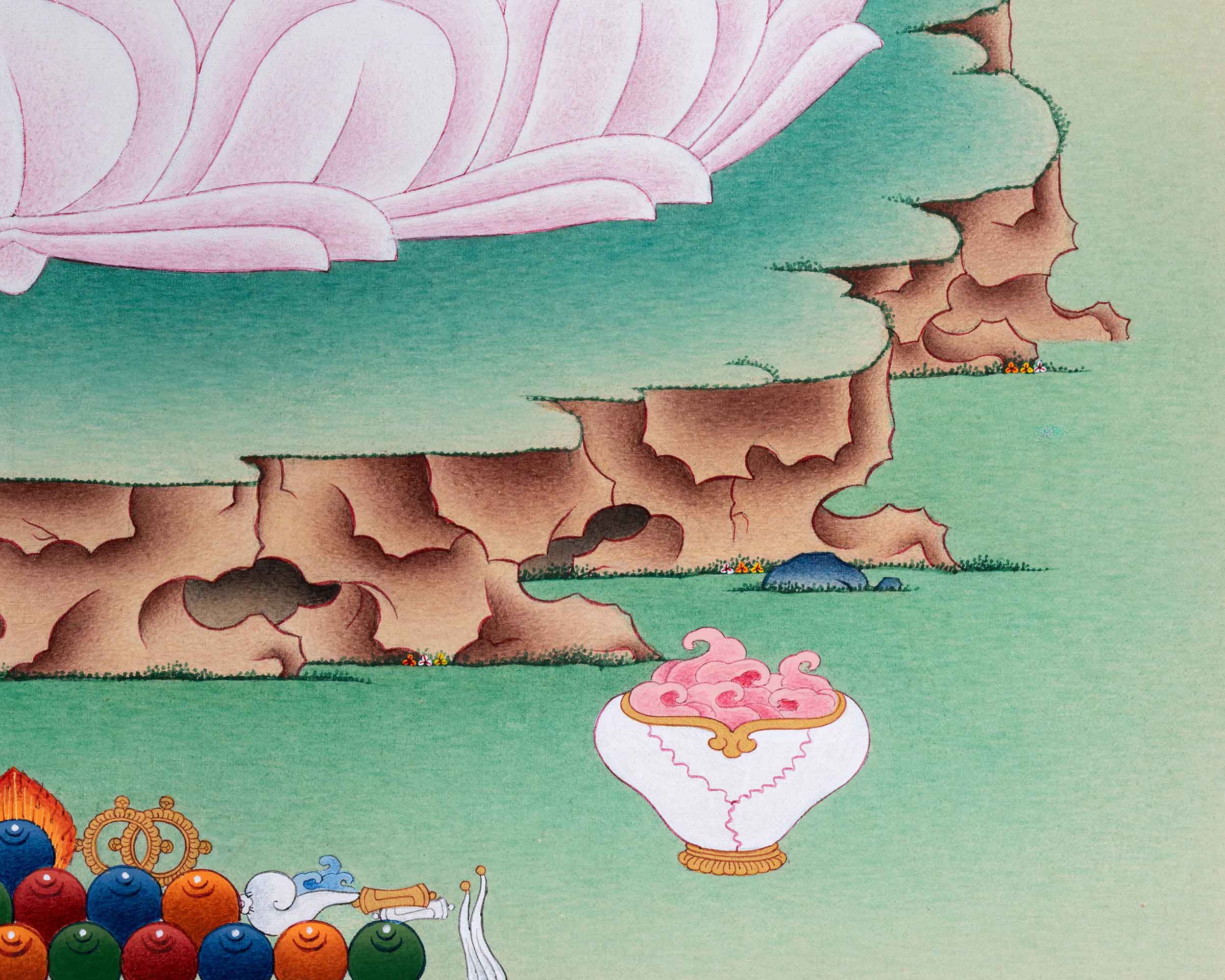Vajrasattva with Consort Canvas Print | Deity of Purification and Spiritual Transformation