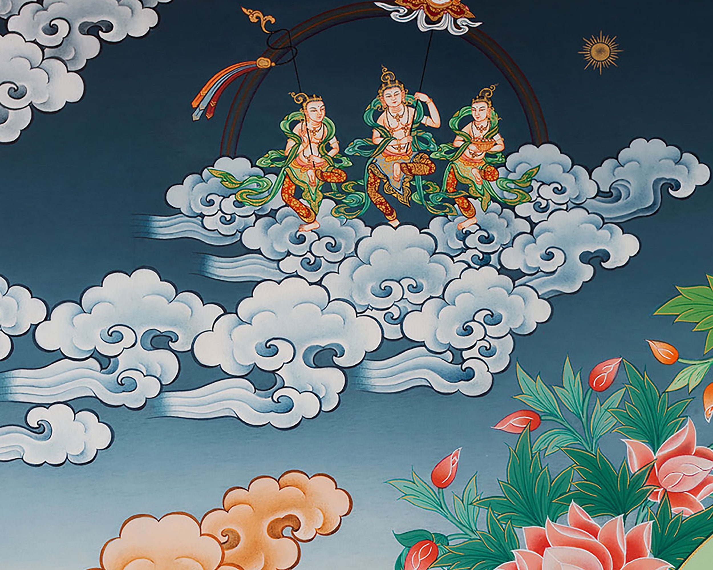 Exclusive Goddess Arya Tara Thangka | Seven-Eyed Tara Bodhisattva