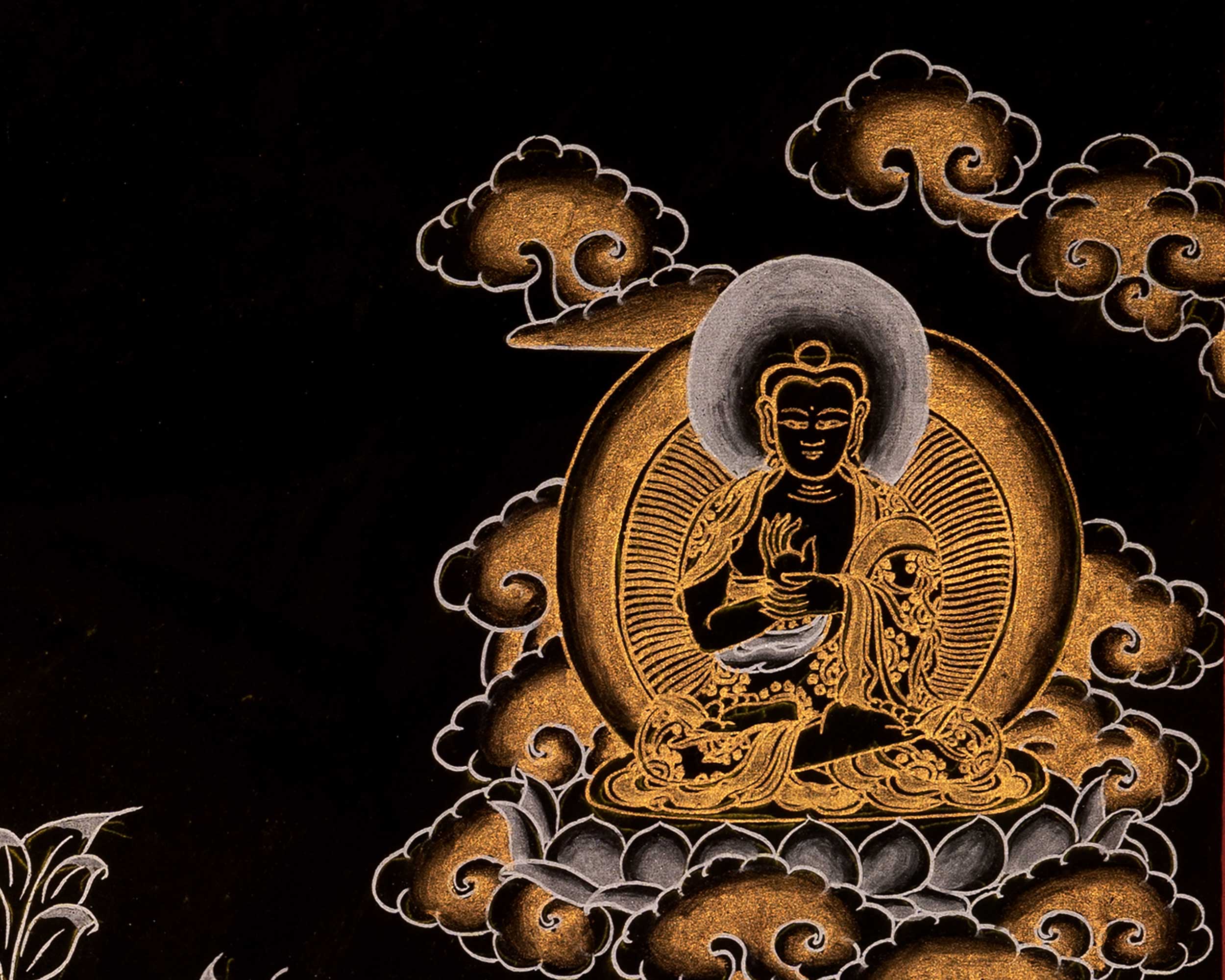 Bodhisattva Manjushree Thangka | Buddhist Art Painting