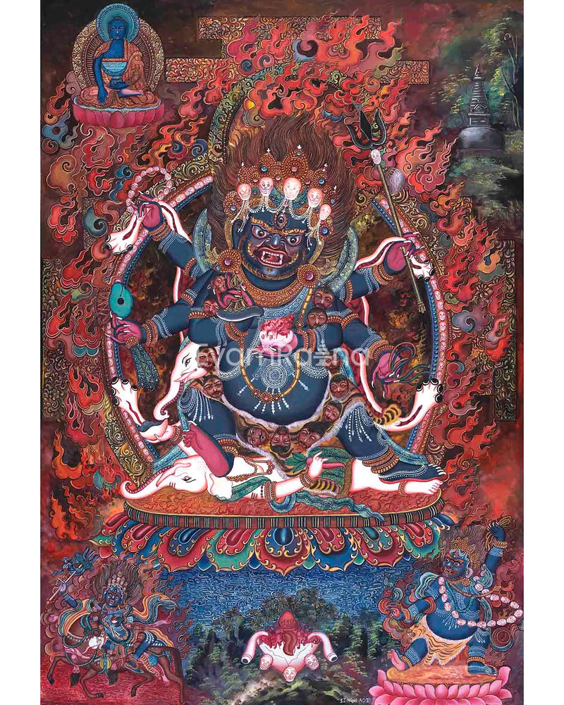 6 Armed Mahakala Thangka