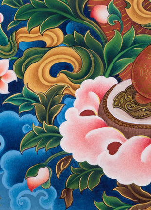Newari Style White Tara Print | Traditional Artwork of Newari Wall Hanging