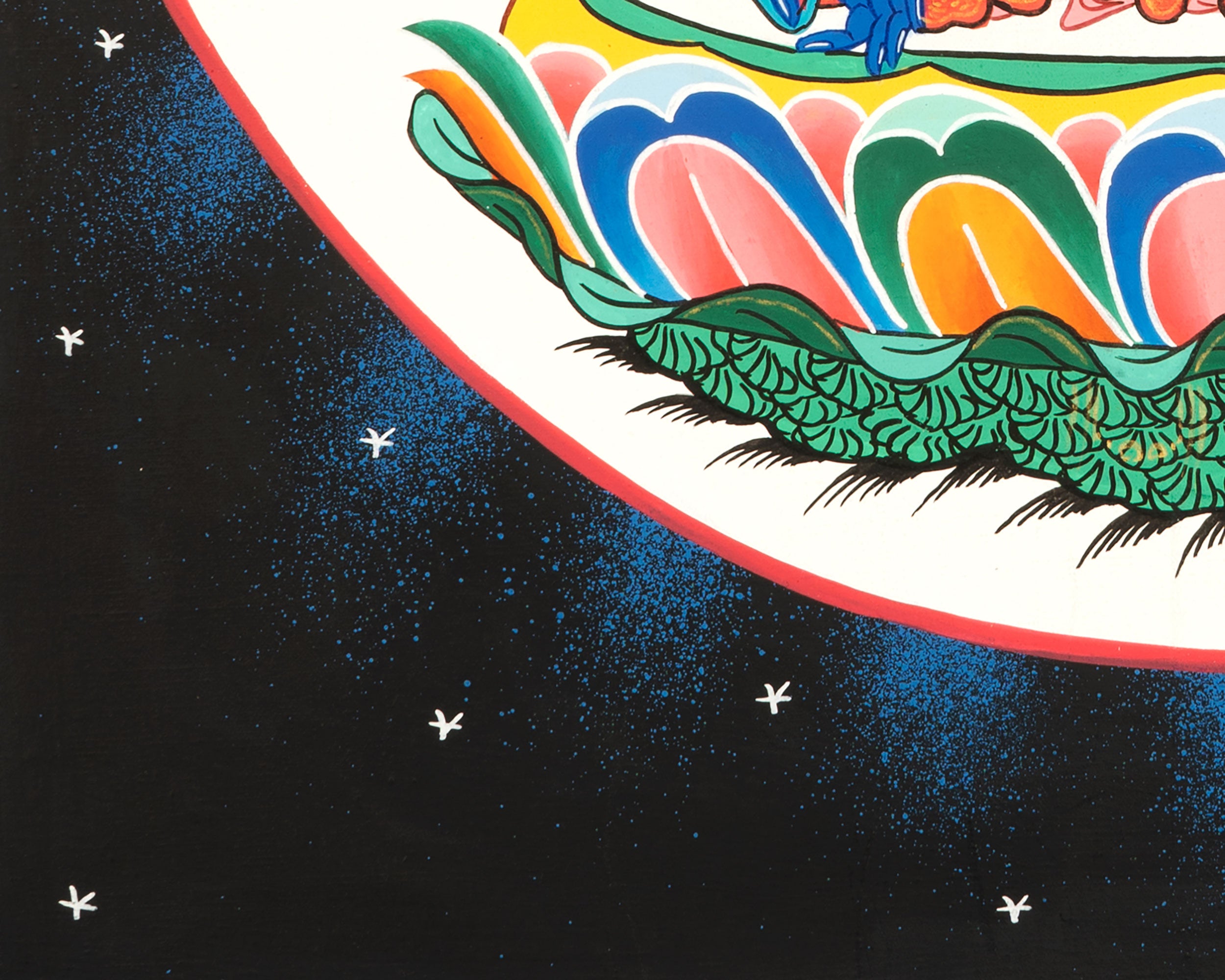 Bhaisajyaguru Thangka | Handpainted Medicine Buddha | Wall Hanging Decors