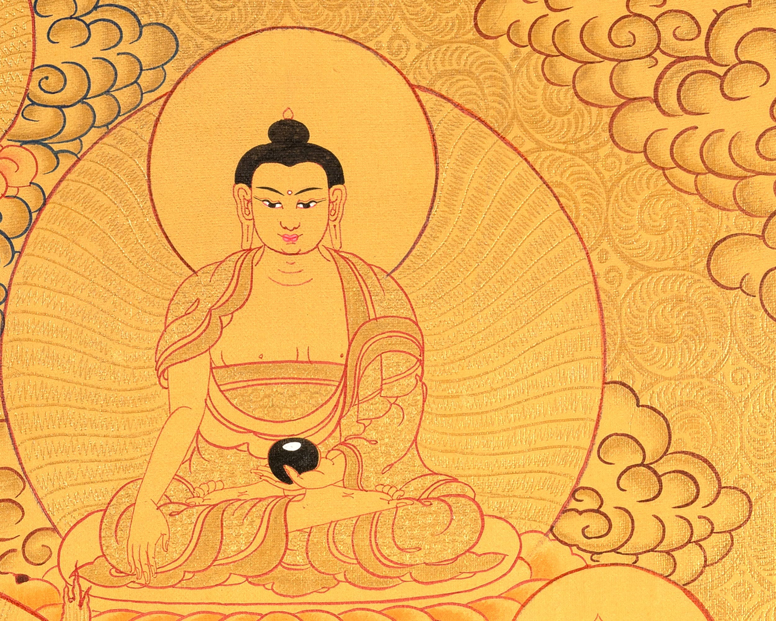 Guru Rinpoche Thangka | Hand Painted Buddhist Art | Wall Decors