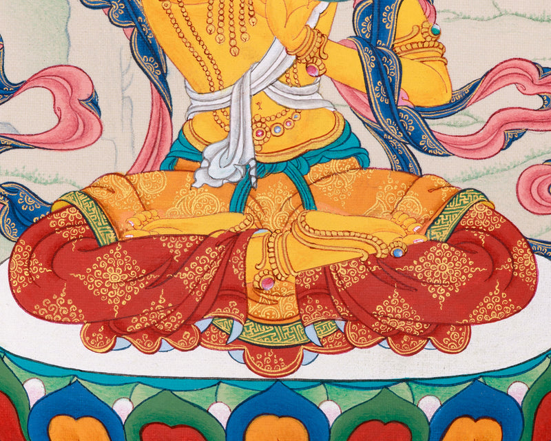 Wisdom Buddha: Manjushri Thangka