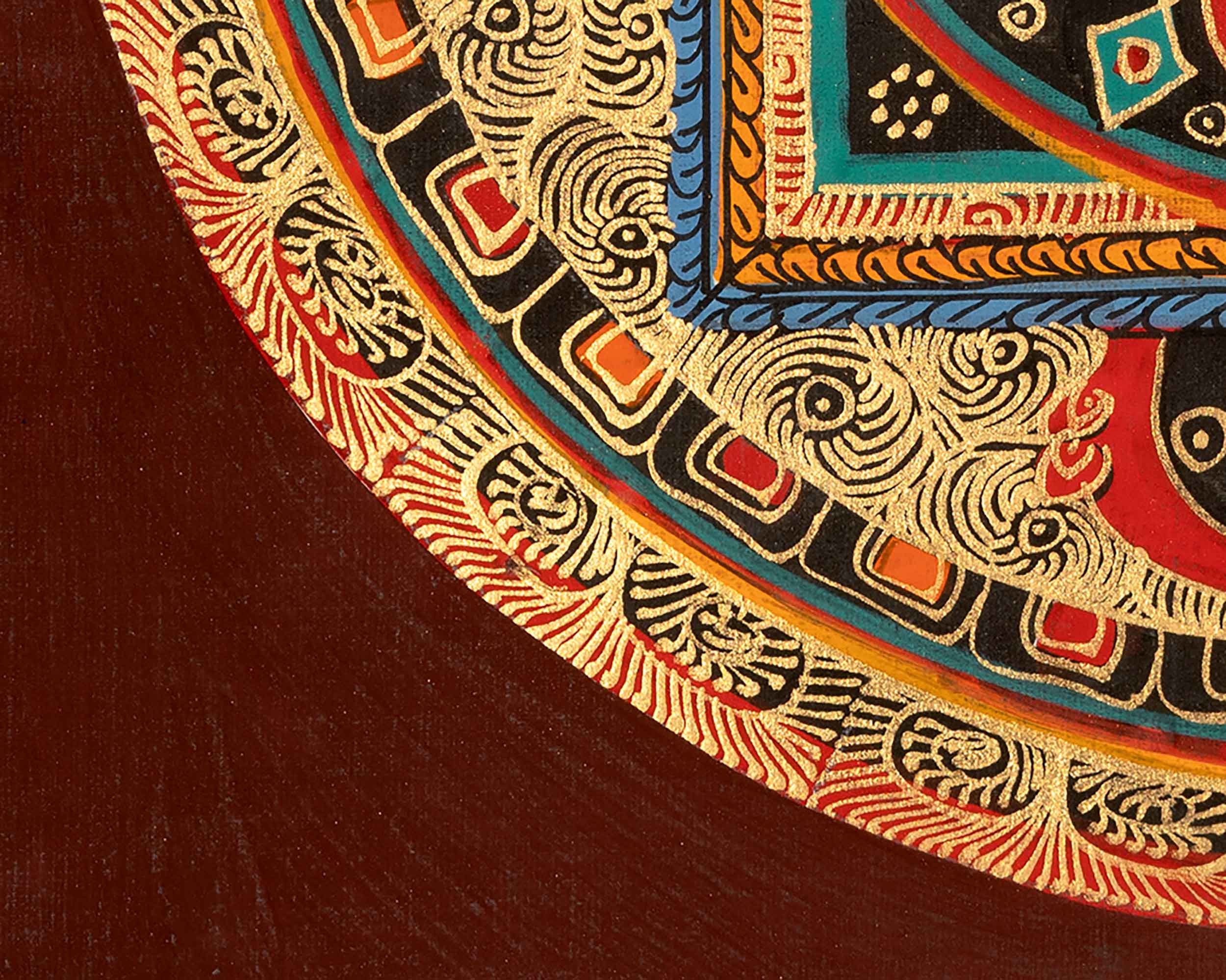 Traditional Mantra Mandala | Spiritual Symbolism for Enlightenment