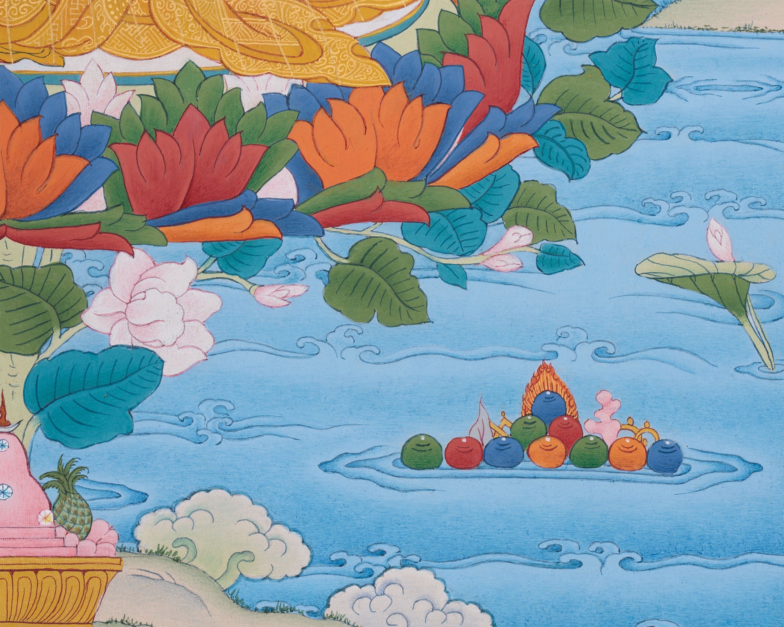 Precious Guru Padmasambhava Artwork | Rinpoche In Rainbow Body Form