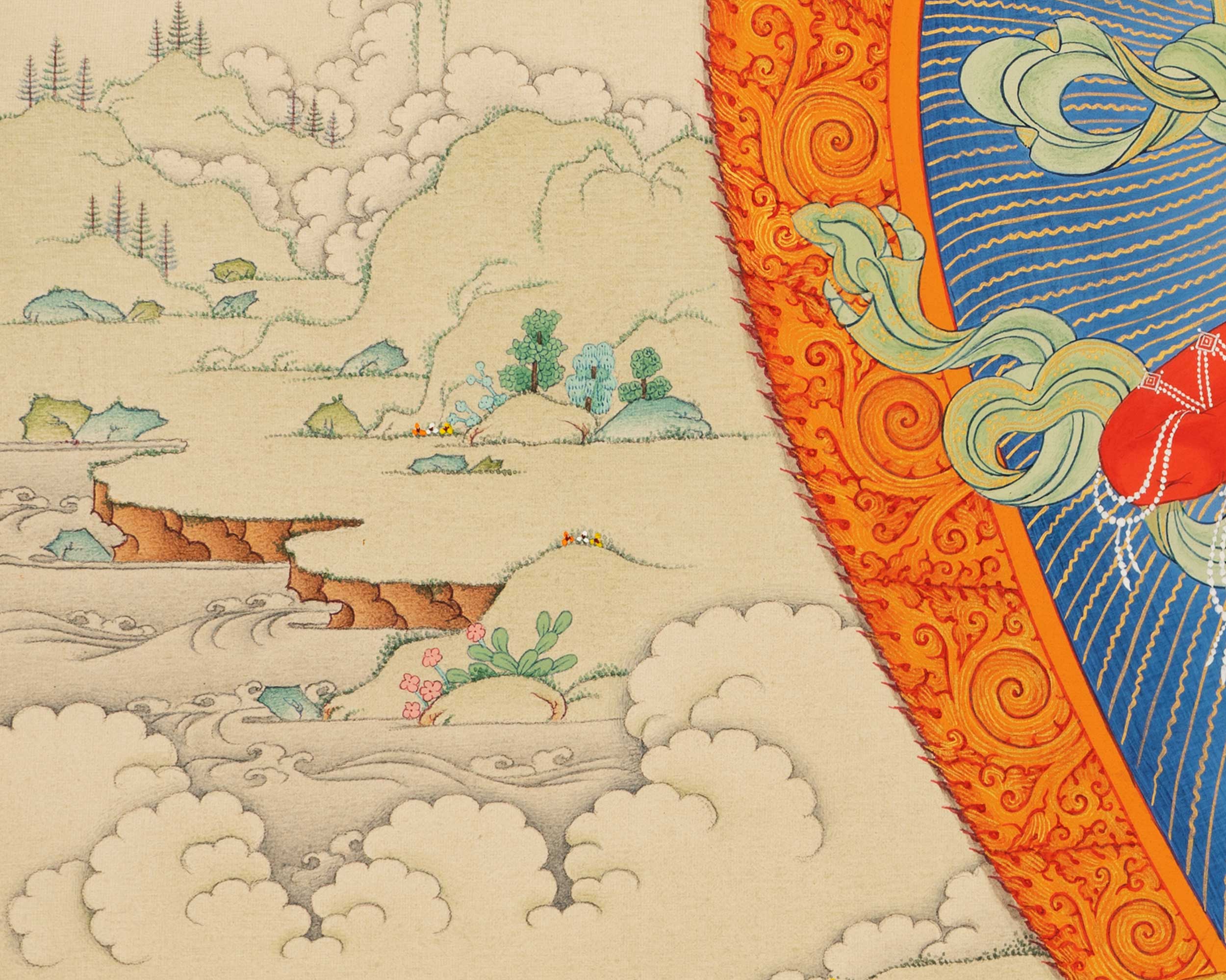 Dakini Vajravarahi Thangka Print | The Goddess of Vajra | Canvas Print for Spiritual Empowerment