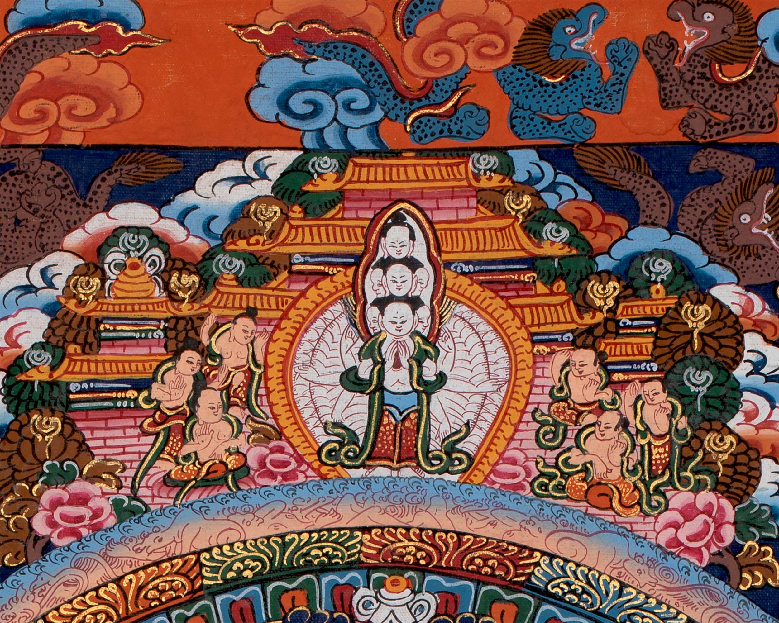 Traditional Buddha Mandala Painting | Tibetan Art for Spiritual Growth