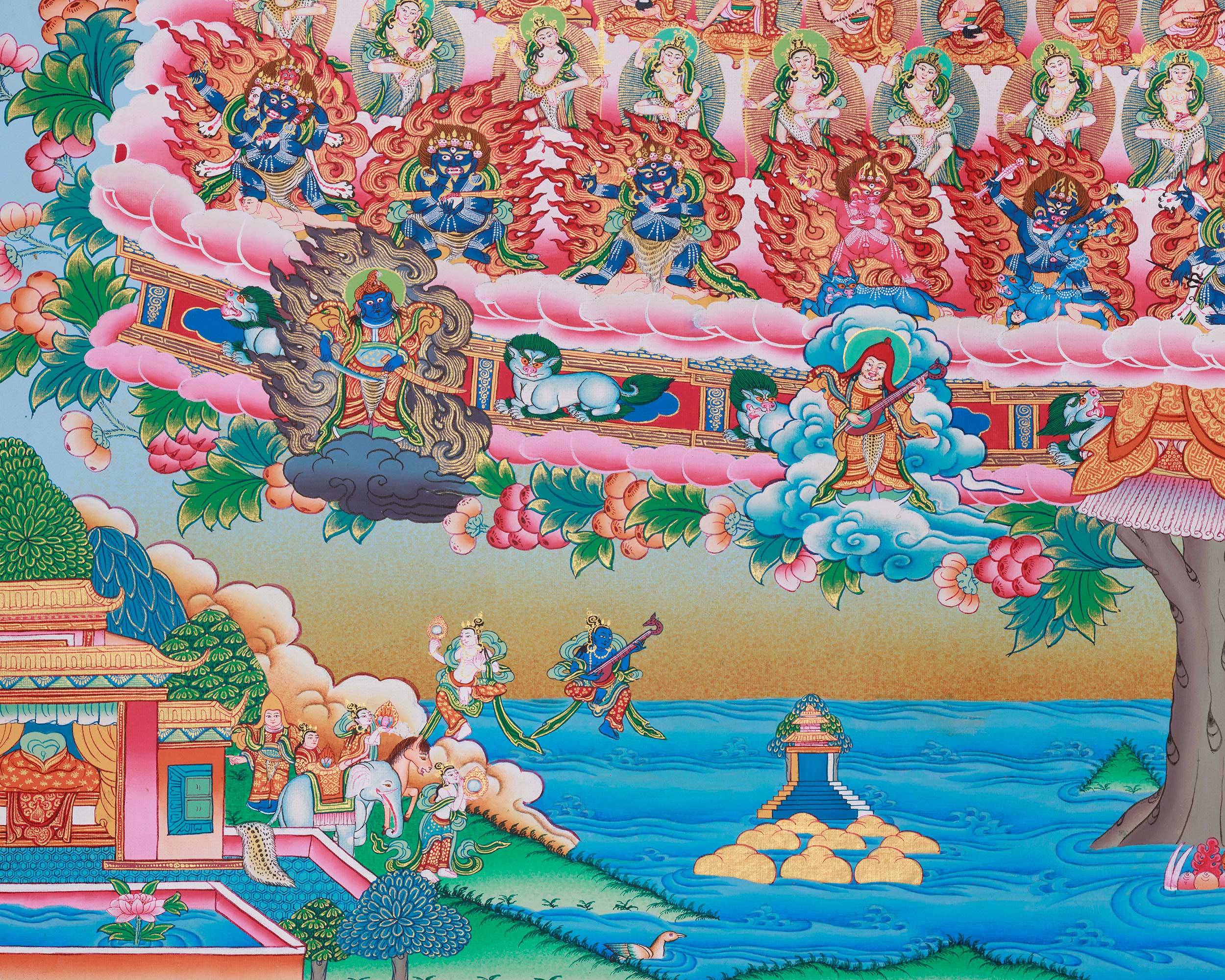 Gelugpa Lineage Refuge Tree | The Lineage of Wisdom and Compassion