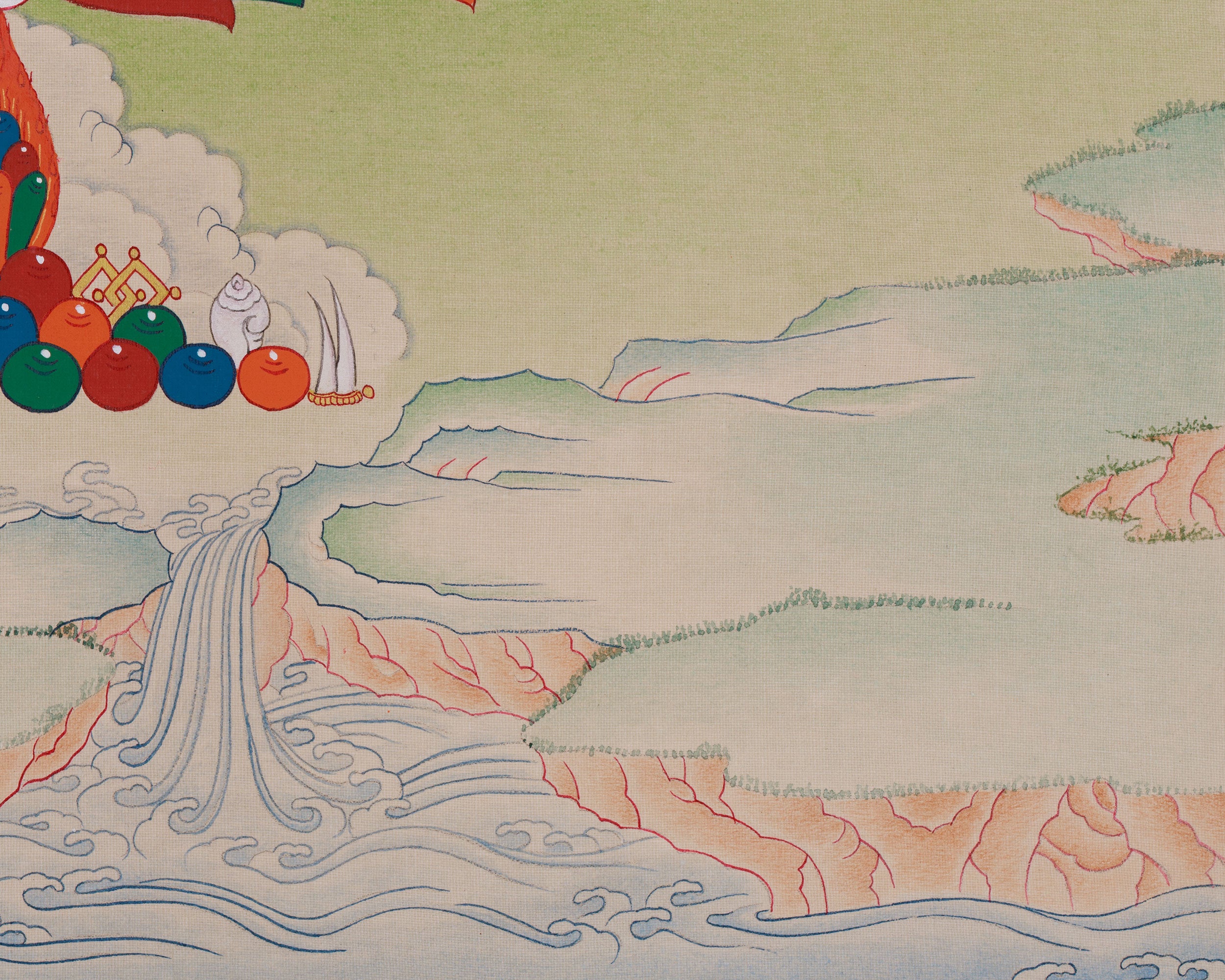Himalayan Four-Armed Chenrezig Thangka | Protector of All Beings