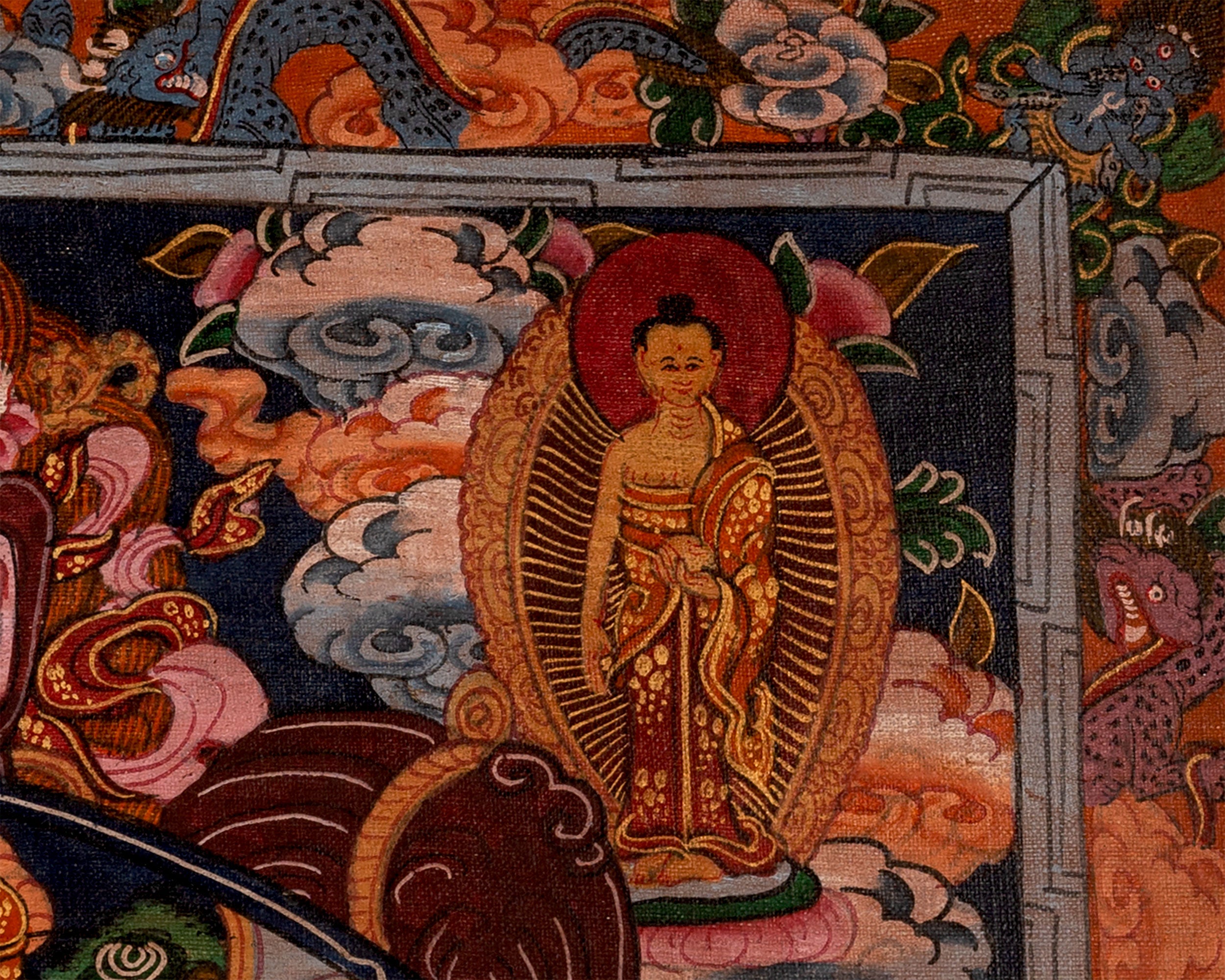 Original Bhavachakra Thangka | Traditional Handpainted Art | Wall Decors