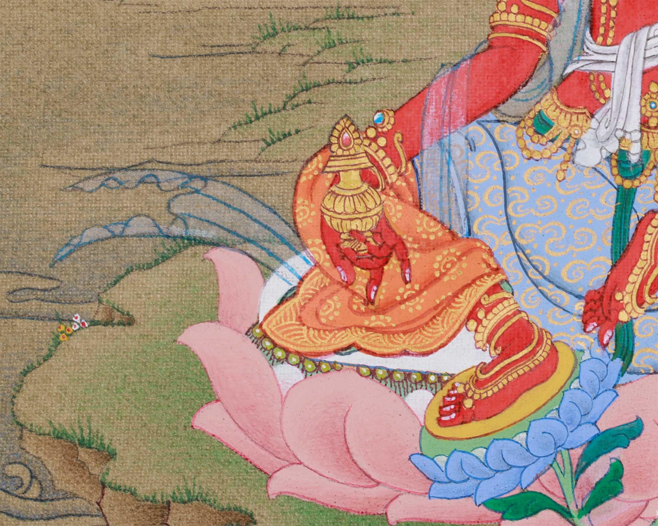 Red Tara Thangka Painting | Goddess of Power, Compassion, and Magnetizing Energy