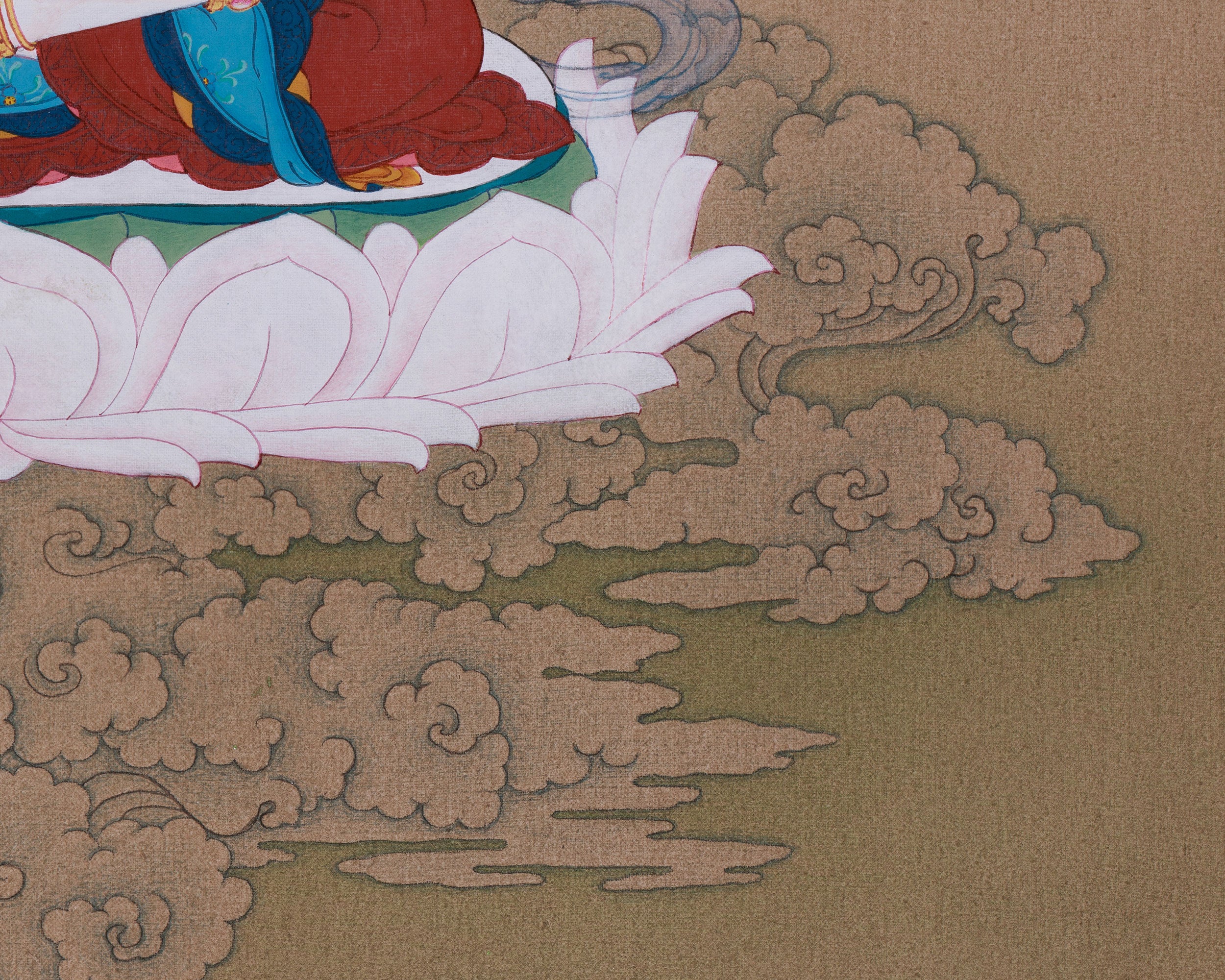 Chenrezig Compassion Buddha Thangka | Symbols of Loving-Kindness and Spiritual Protection