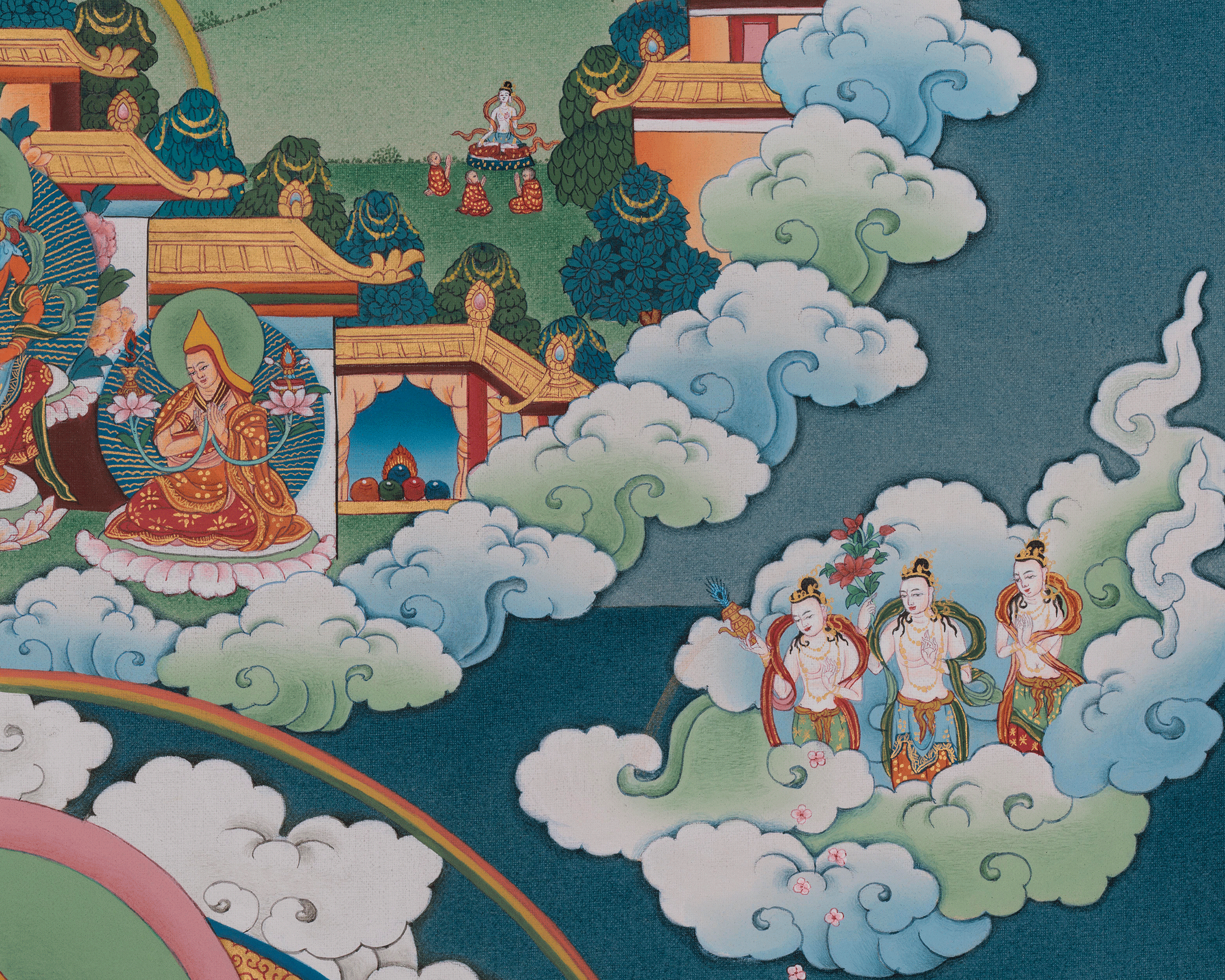 Tsongkhaba Buddhist Art | Sacred Tibetan Teacher of Wisdom and Compassion