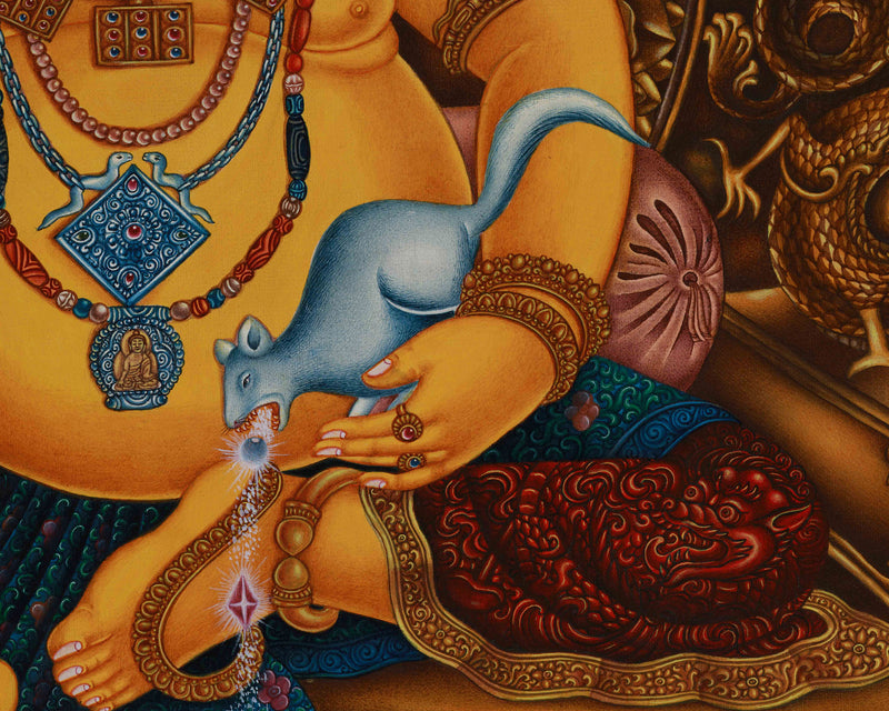 A Realistic Portrayal of Deity of Wealth, Jambhala | The Guardian of Prosperity