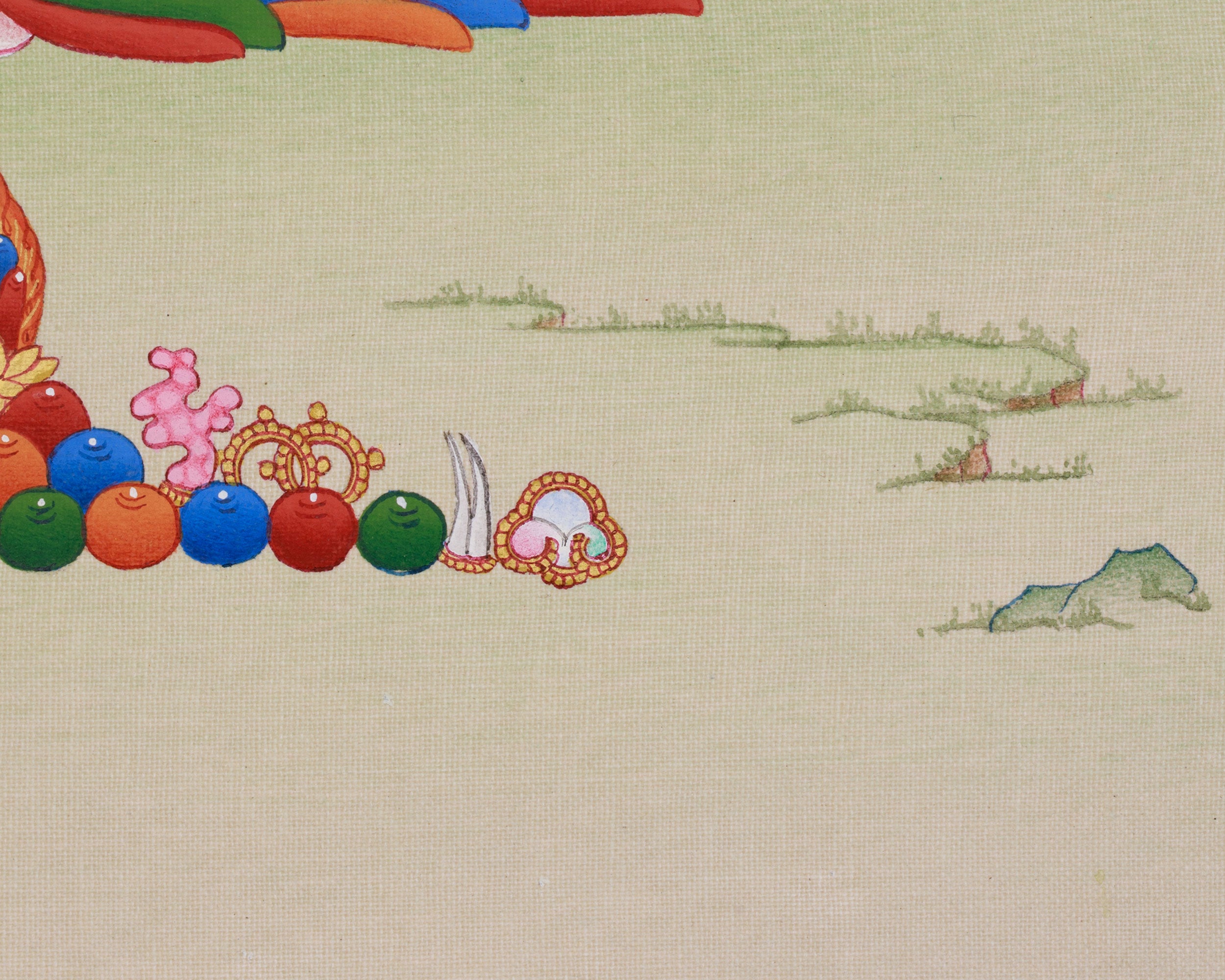 Vajrasattva Symbol of Purification Thangka | Enlightened Deity