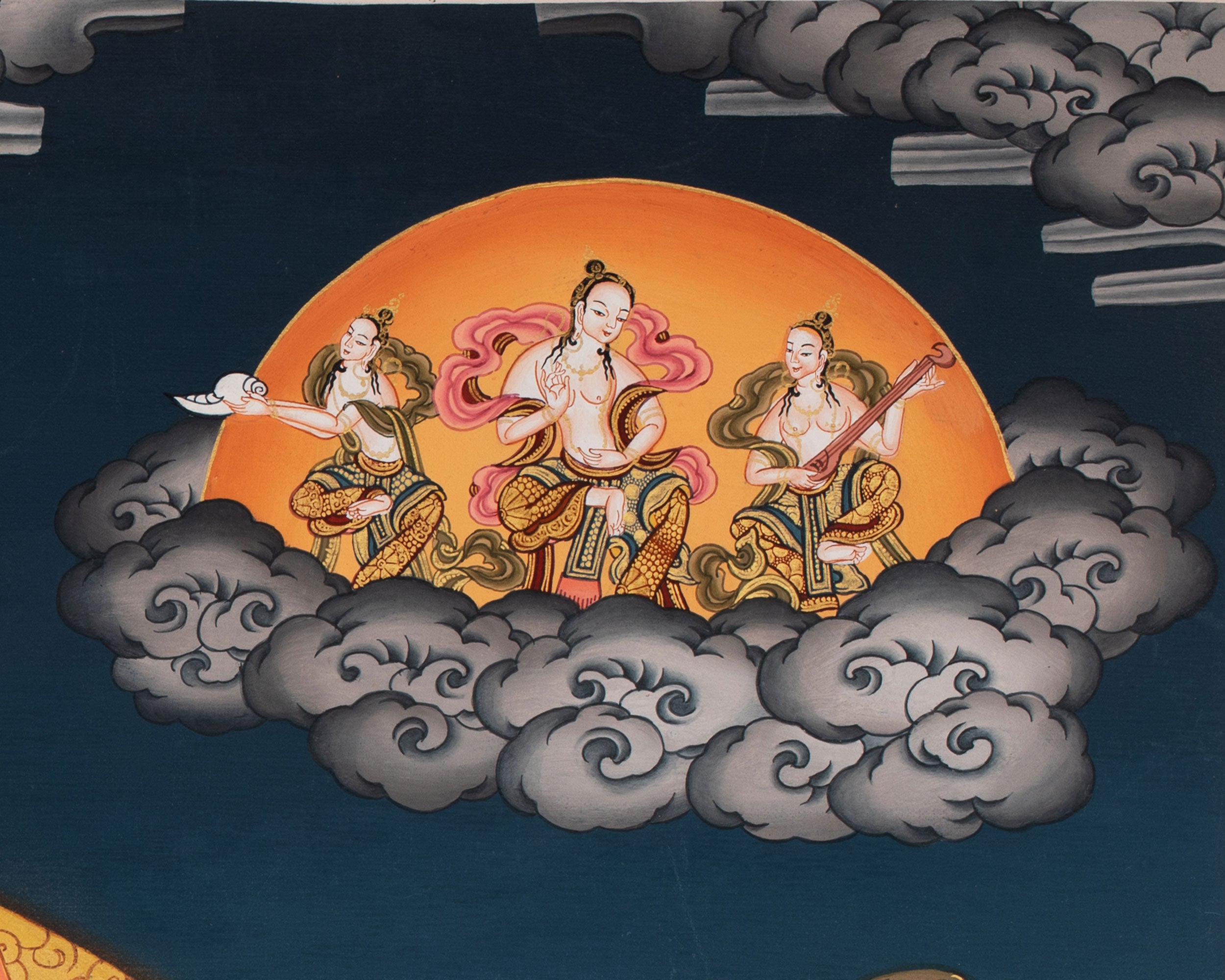 Large Arya Tara Tibetan Thangka | Mother Of Compassion And Wisdom