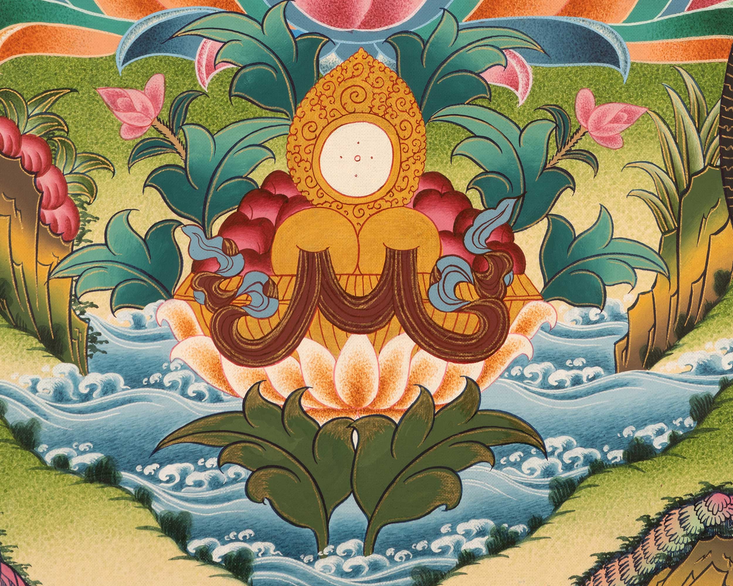 Traditional Shakyamuni Buddha |  Buddhist Thangka Painting