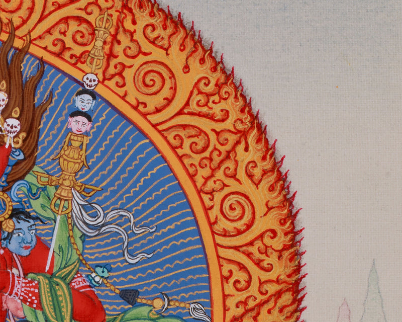 Wrathful Vajravarahi, Dorje Phagmo Thangka | Red Dakini Artwork