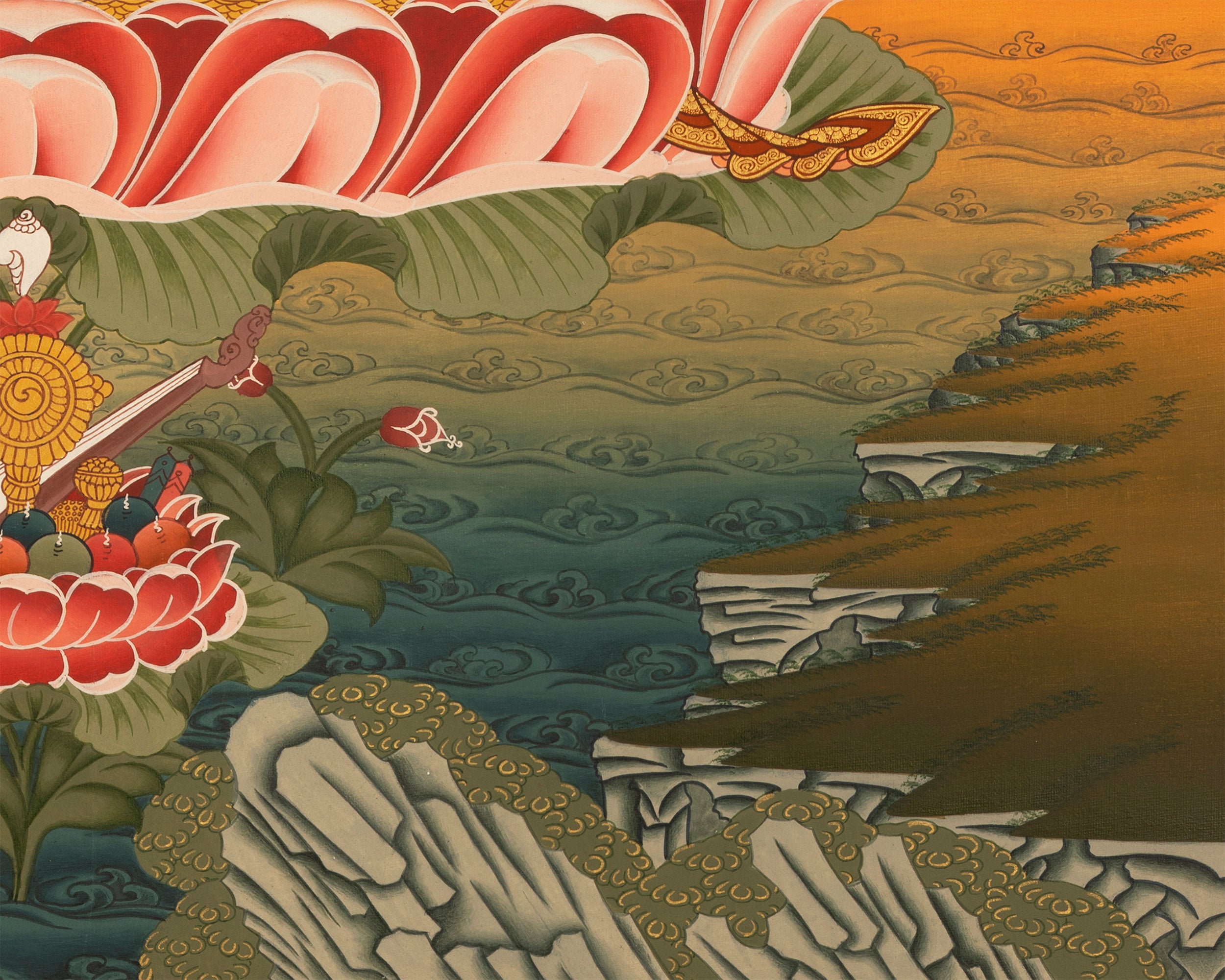 Bodhisattva Green Tara Thangka | Tibetan Goddess of Swift Compassion