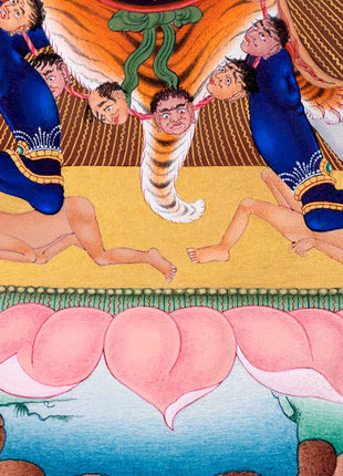 Mystical Vajranakhi Thangka | Wrathful From of Vajrayogini | Tibetan Art of Powerful Deity