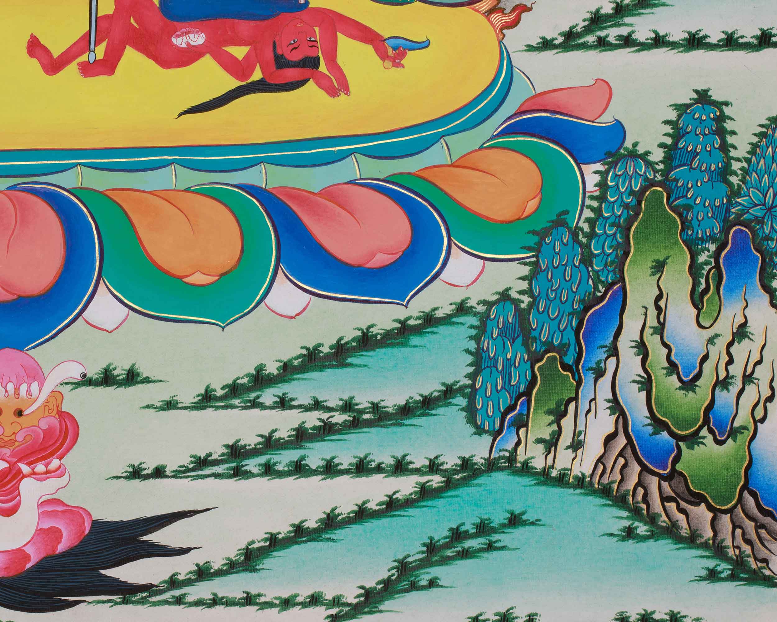 Tantric deity Chakrasamvara Thangka | Spiritual Empowerment