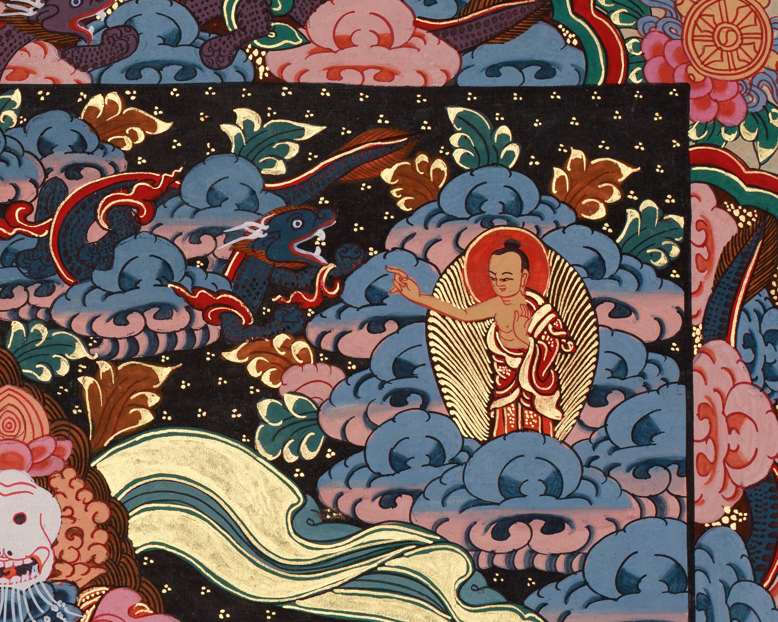 Tibetan Thangka of the Wheel of Life | Sacred Artwork