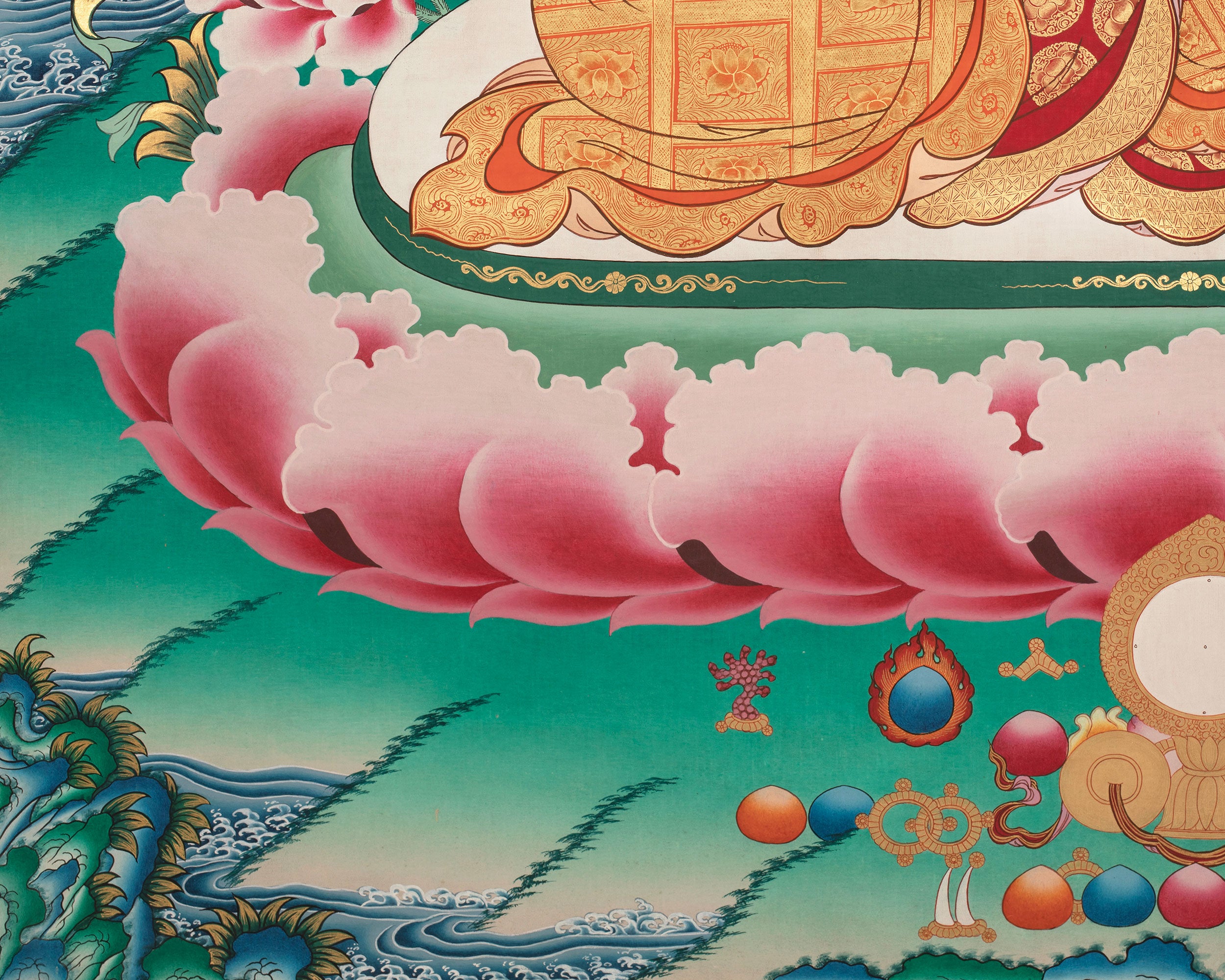 Red Amitabha Buddha Print | Infinite Light