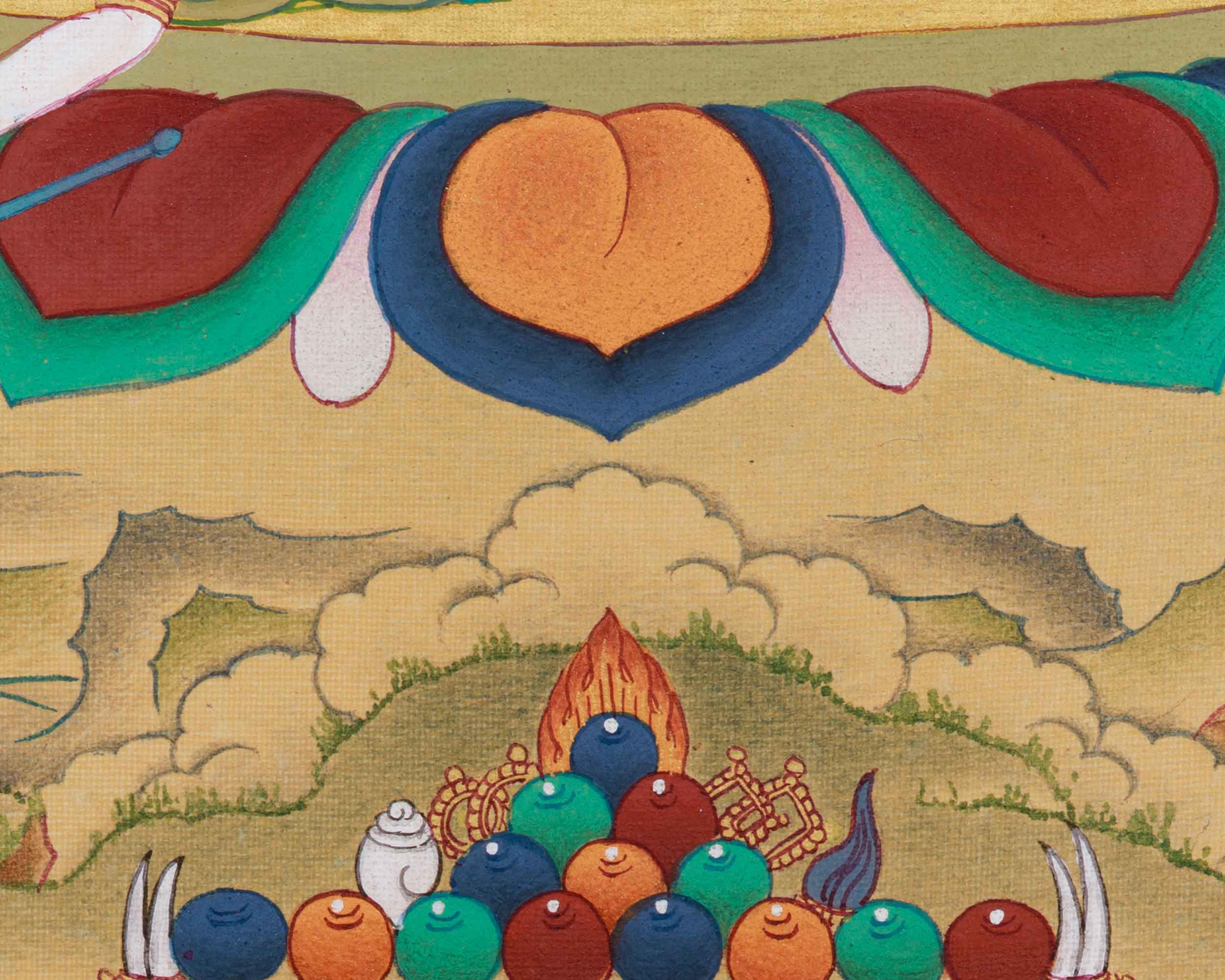 Four-Armed Butadamara Vajrapani | Destroyer of Ignorance | Buddhist Guardian Deity