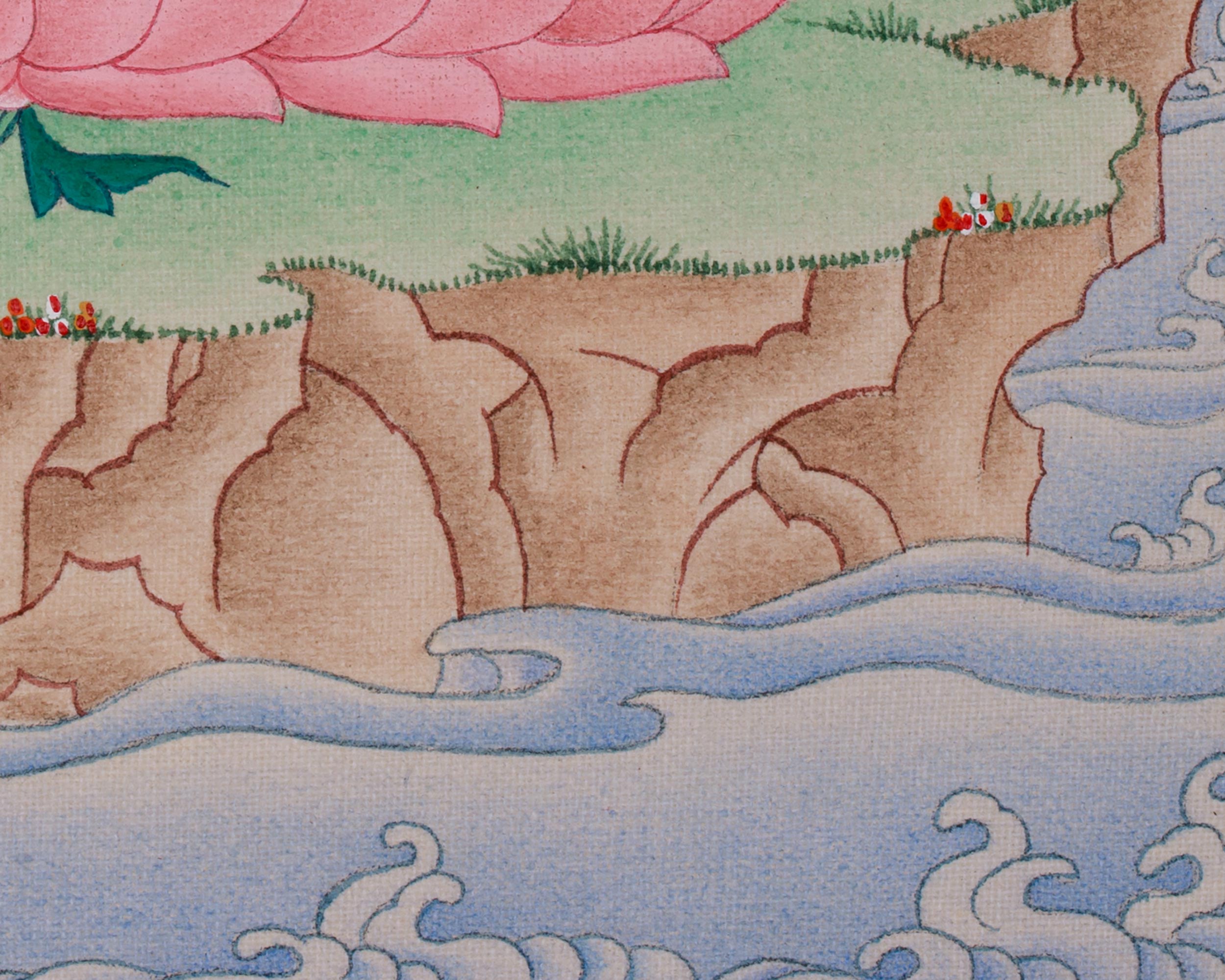 Buddhist Red Tara Thangka | Goddess Who Bestows Power and Wisdom