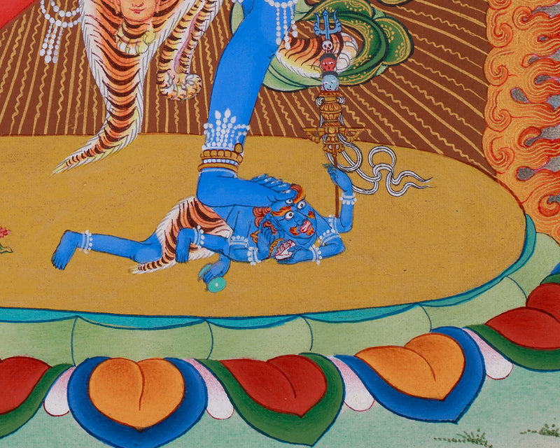 Chakrasamvara Yab-Yum Thangka | Embodiment of Divine Union and Enlightened Energy