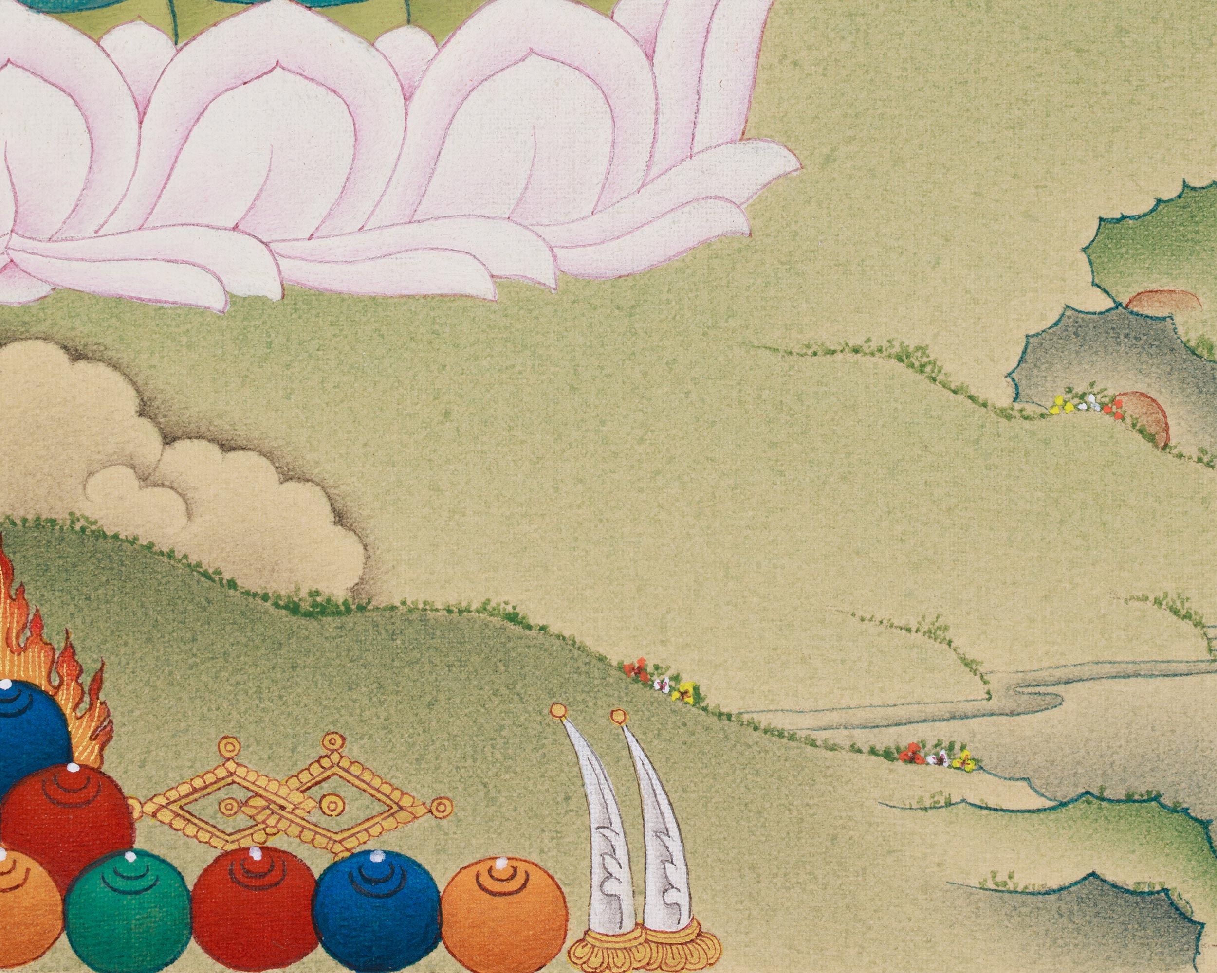 White Tara with Buddha Amitabha | The Divine Union of Compassion and Infinite Light