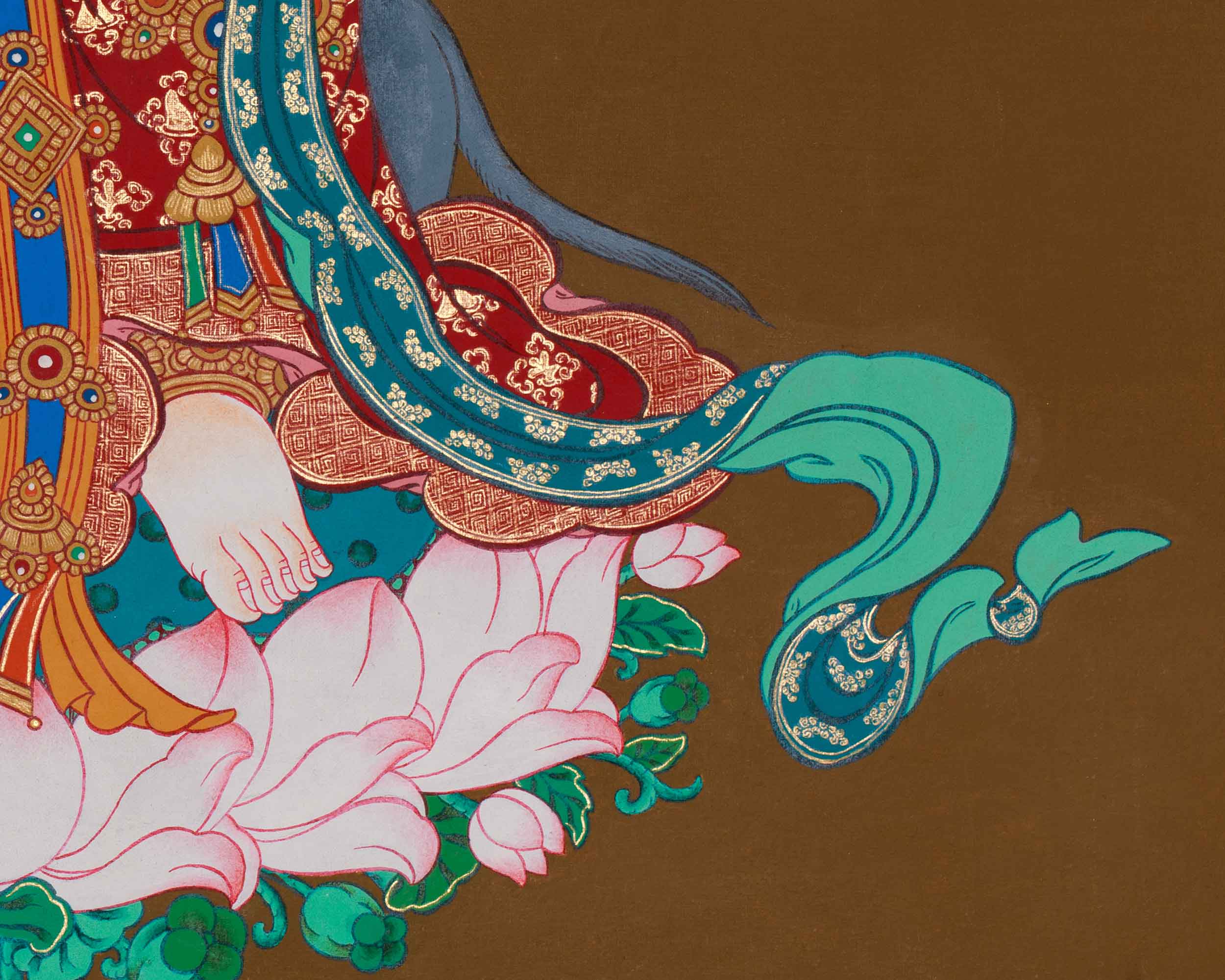 Goddess Marichi Thangka | Buddhist Deity of Light and Fearlessness