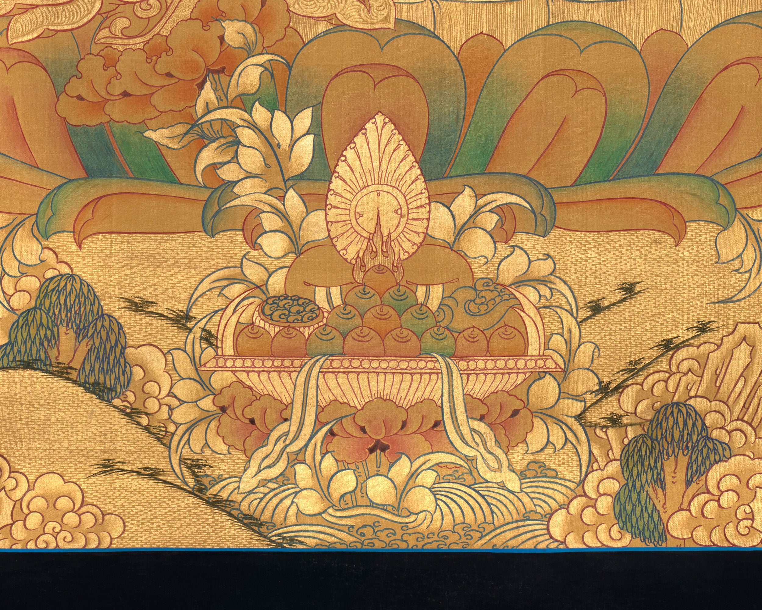 The Second Buddha, Guru Rinpoche | Hand-Painted Padmasambhava Thangka
