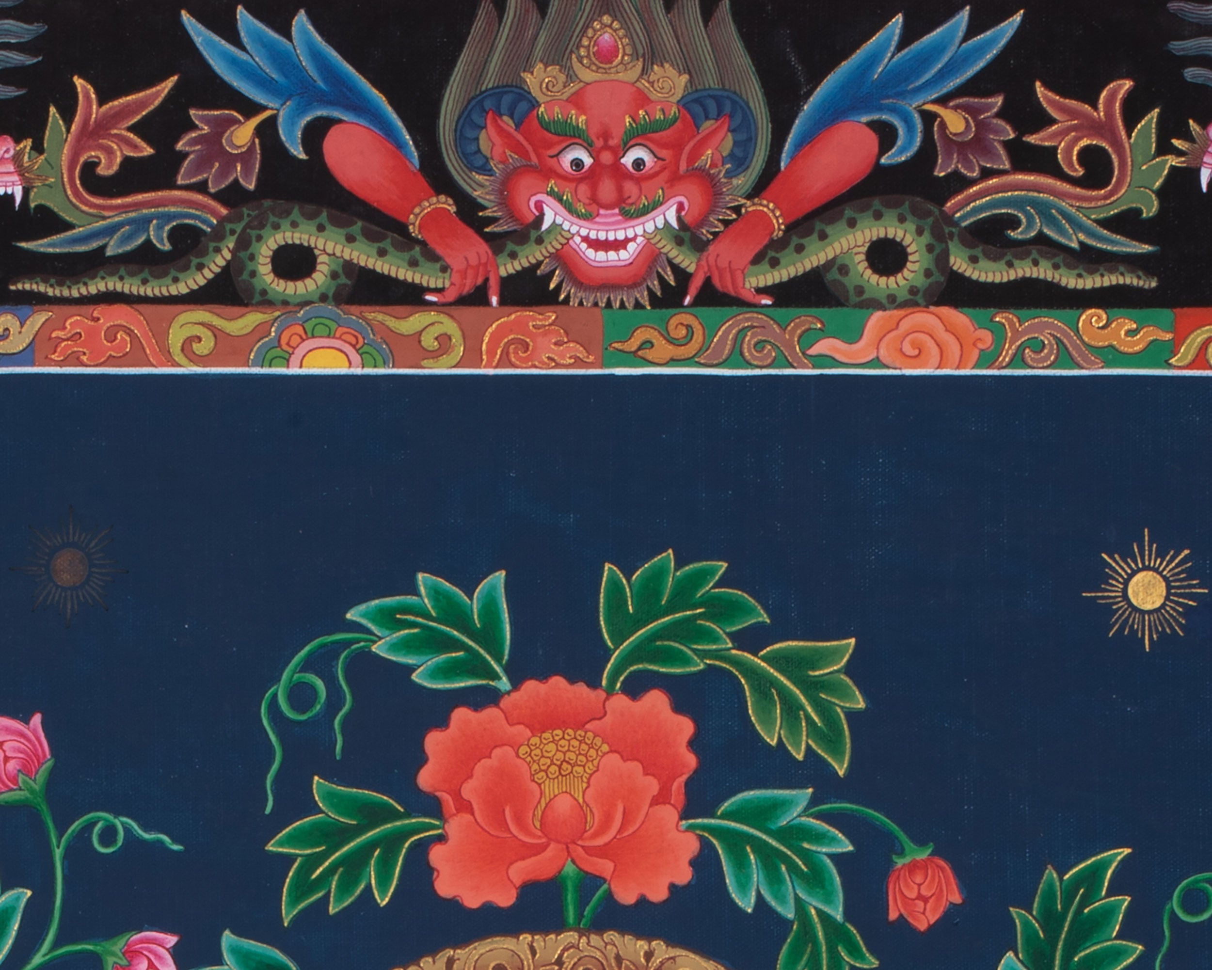 Mahabodhisattva Manjushree Thangka | Reveals the Path of Insight
