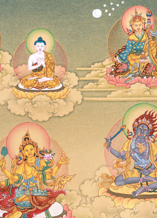 Suryagupta 21 Taras Thangka Print | Wisdom and Protection | High Quality Canvas Print